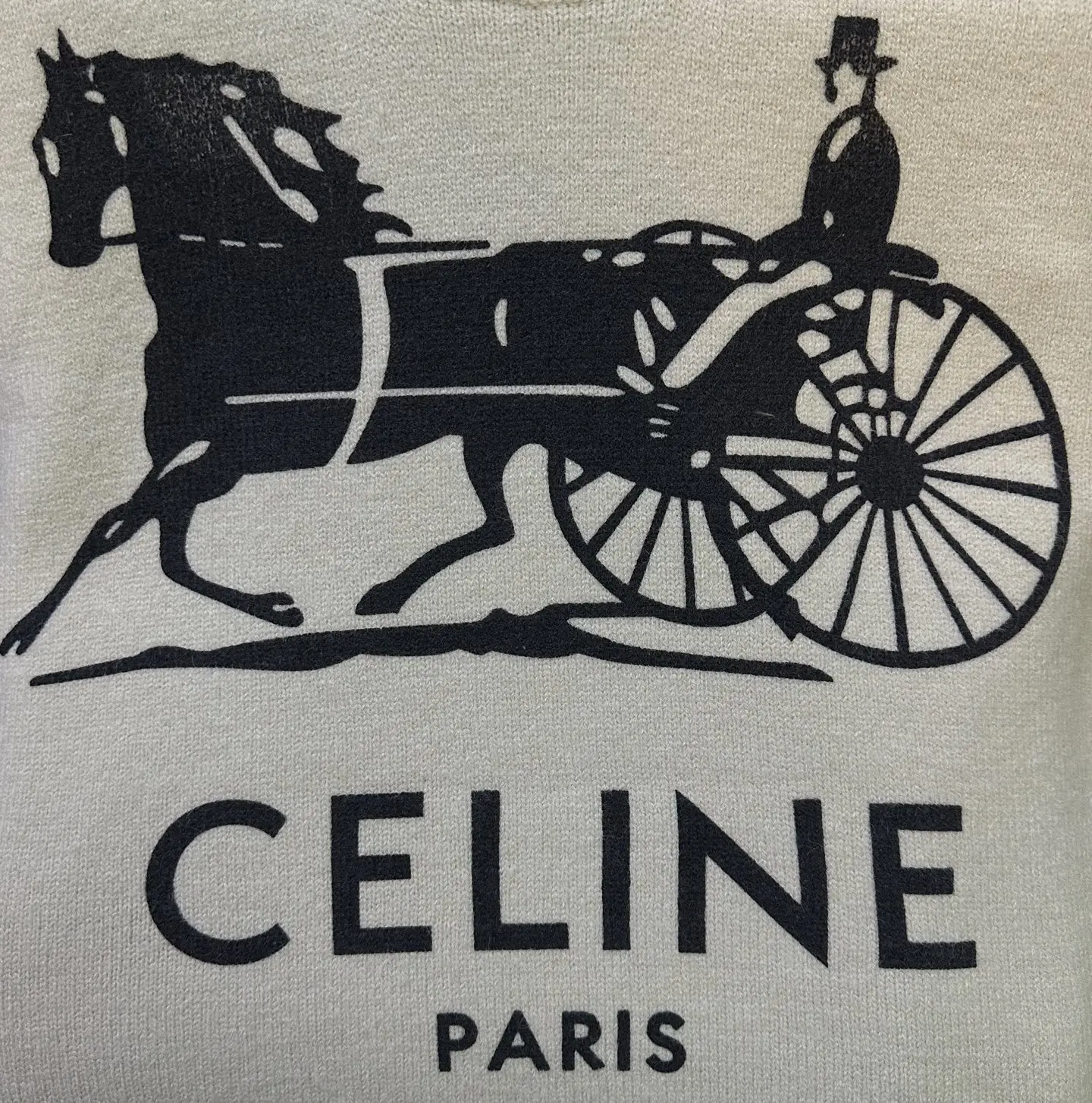 Celine Horse and Carriage Logo Knit Sweater D31012487 — view 8