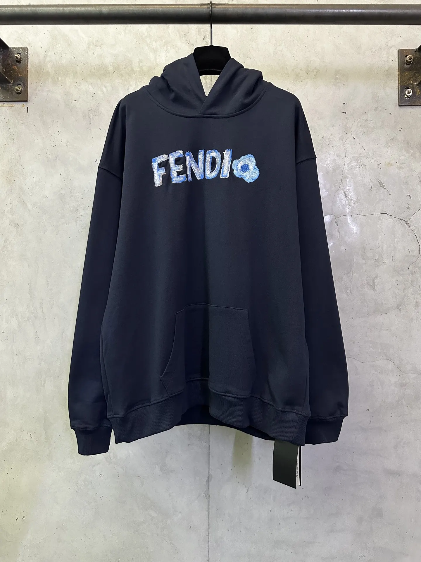 Logo-Embroidered Cotton-Jersey Hoodie D31012453