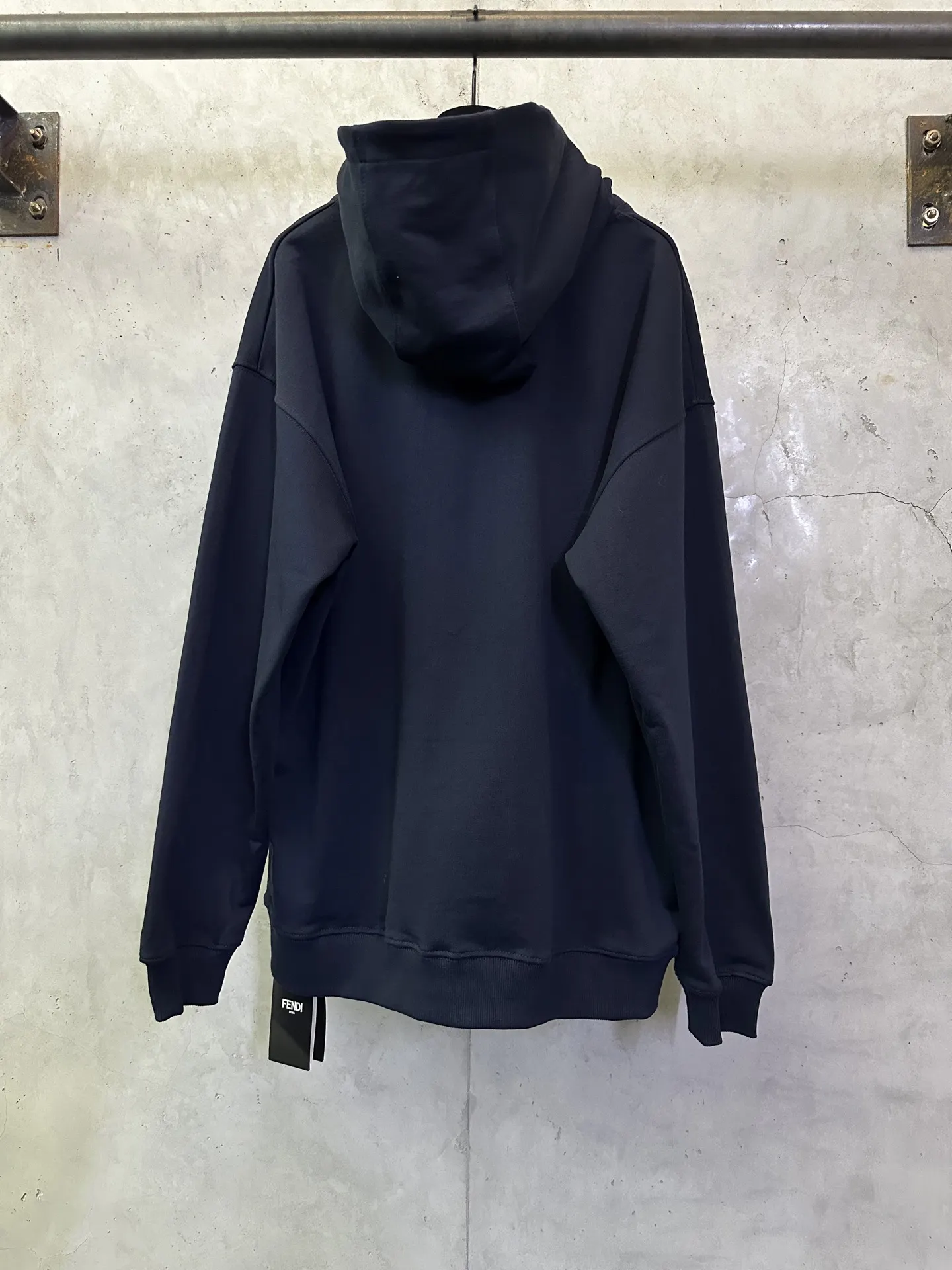 Logo-Embroidered Cotton-Jersey Hoodie D31012453 — view 2