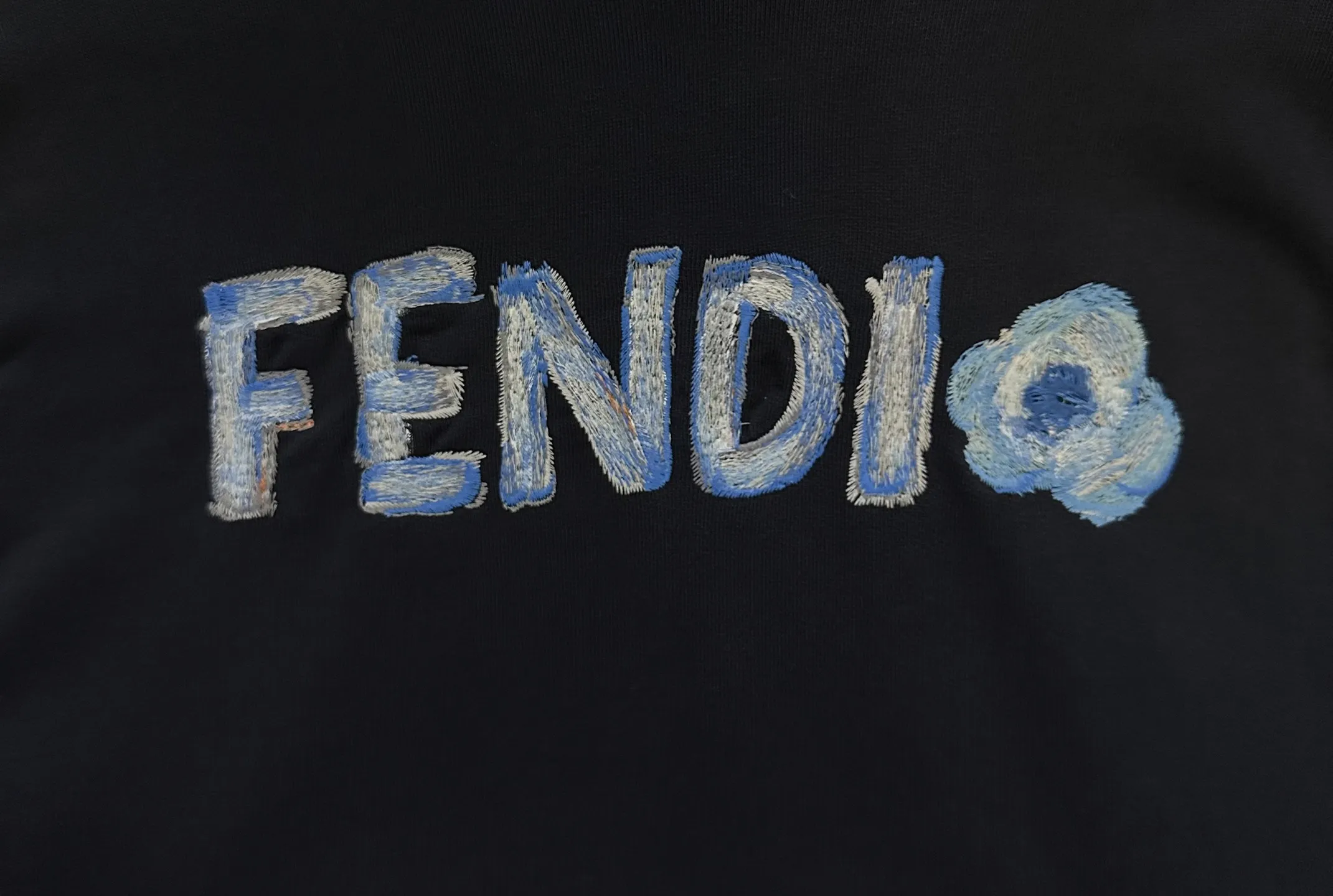 Logo-Embroidered Cotton-Jersey Hoodie D31012453 — view 8