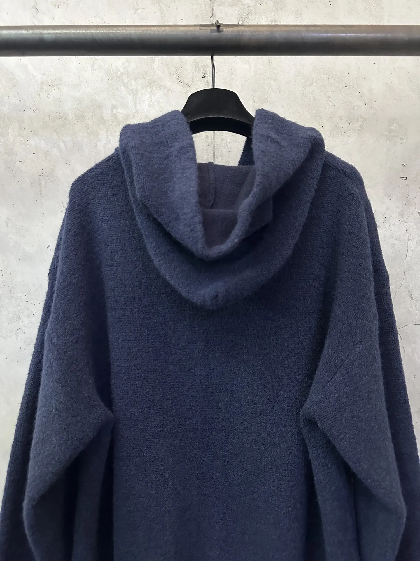 Anagram Embroidered Wool-Blend Zip-Up Hoodie D31023140 — view 5
