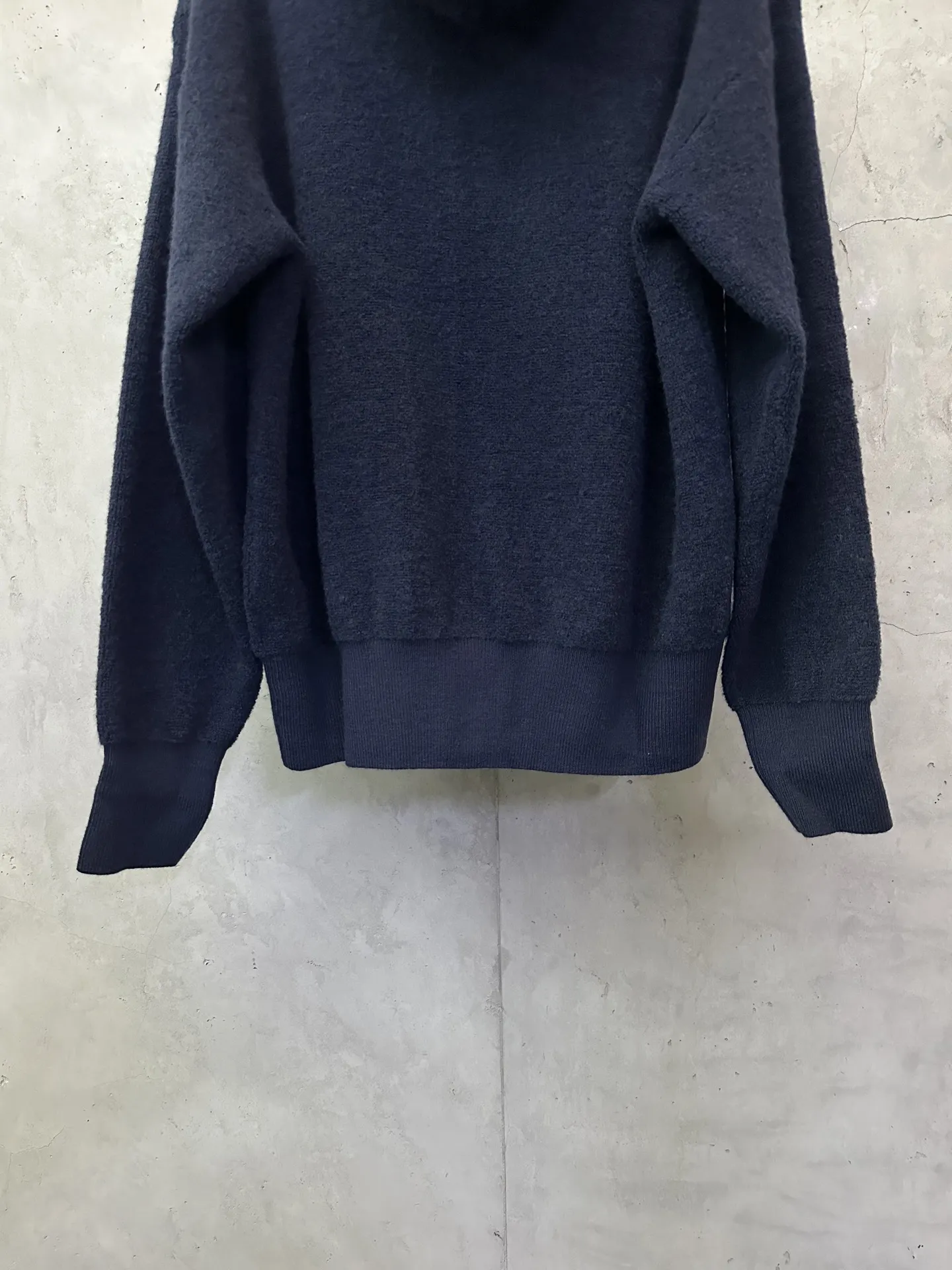 Anagram Embroidered Wool-Blend Zip-Up Hoodie D31023140 — view 6