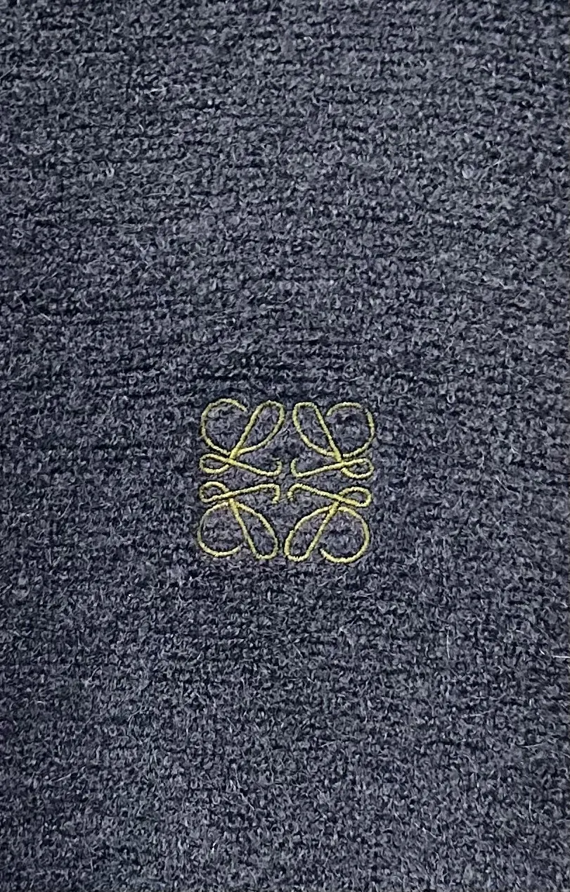 Anagram Embroidered Wool-Blend Zip-Up Hoodie D31023140 — view 8