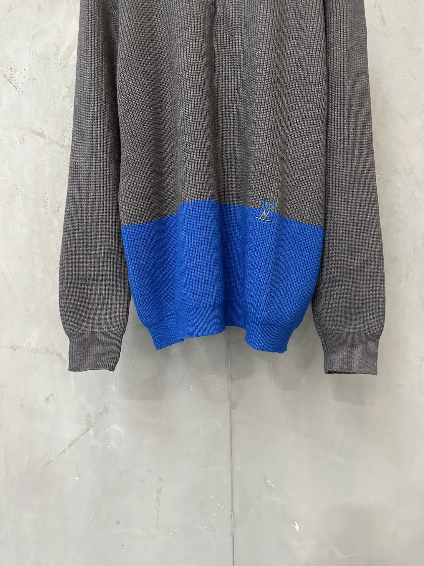Logo Embroidered Wool-Cashmere Knit Polo Shirt D31023158 — view 4
