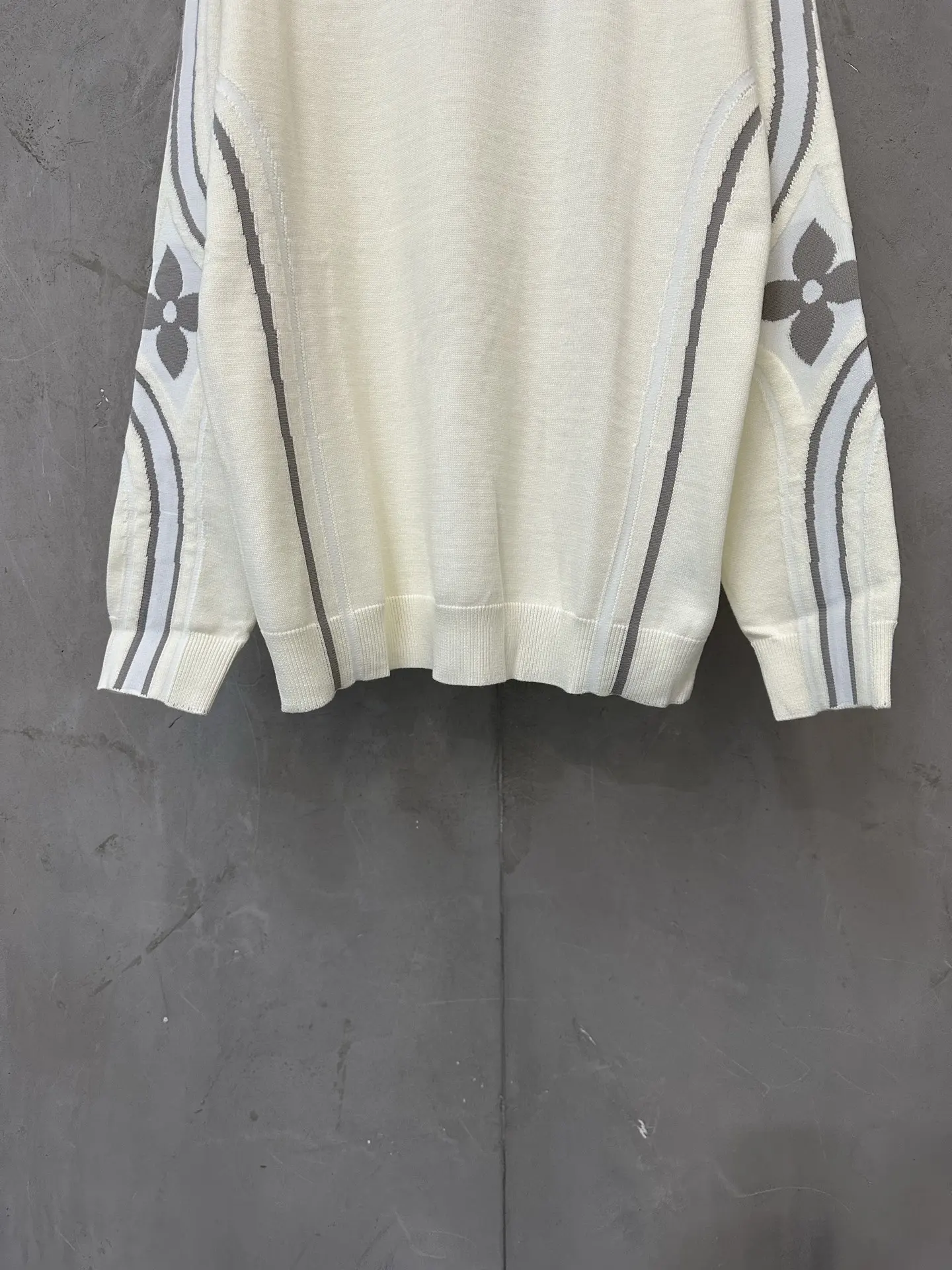 Monogram Intarsia Wool-Blend Crew-Neck Sweater D31518897 — view 4