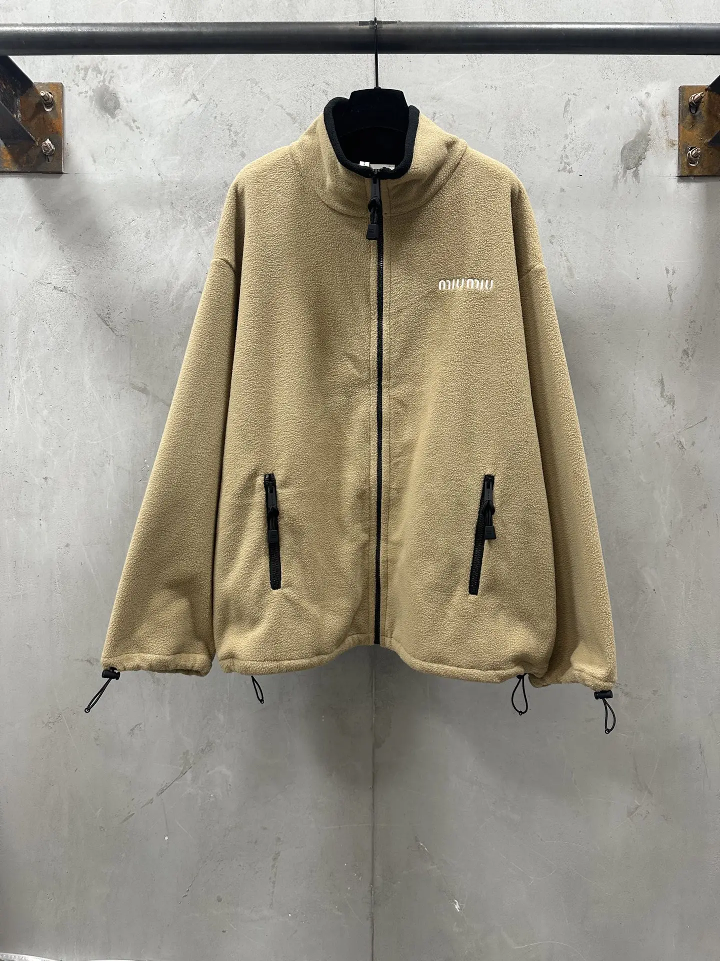Logo-Embroidered Fleece Zip-Up Jacket D32022270