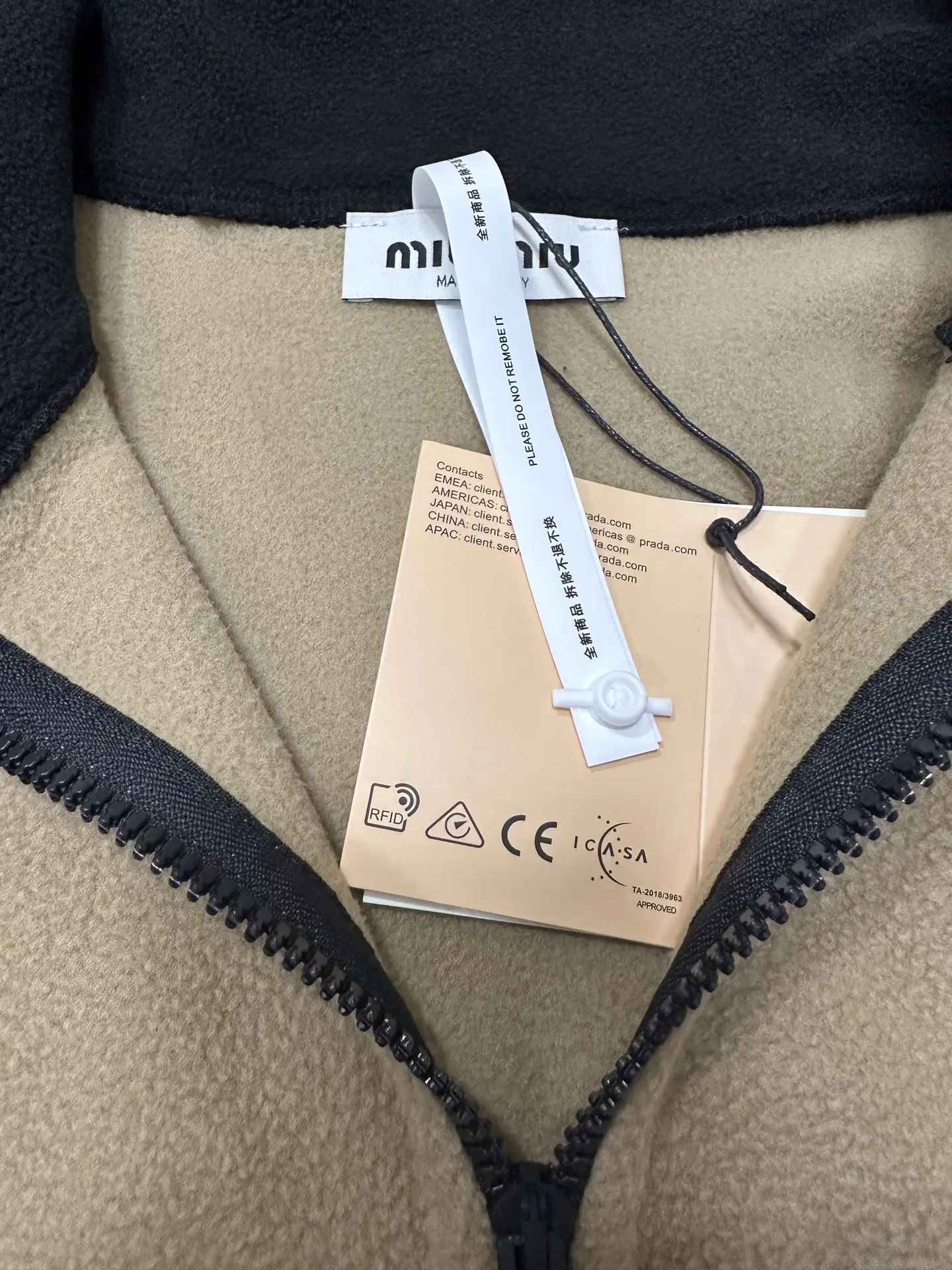 Logo-Embroidered Fleece Zip-Up Jacket D32022270 — view 6