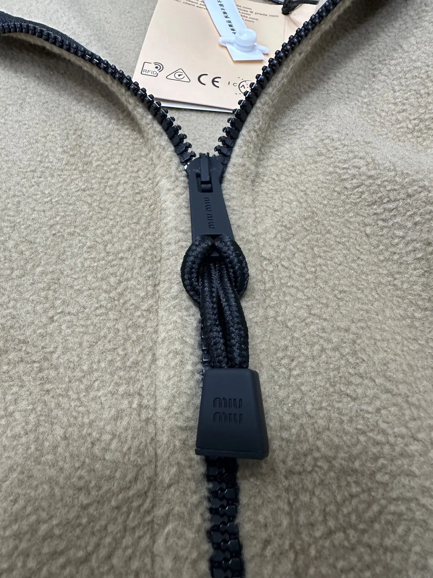 Logo-Embroidered Fleece Zip-Up Jacket D32022270 — view 8