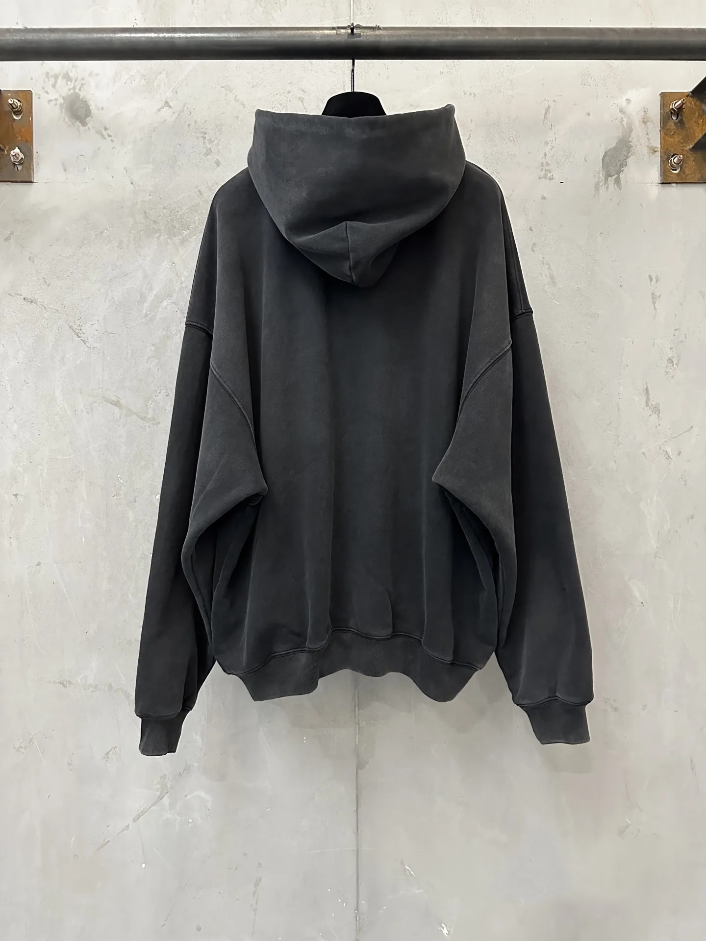 Alexander Wang Rhinestone Graphic Washed Hoodie D32018825 — view 2