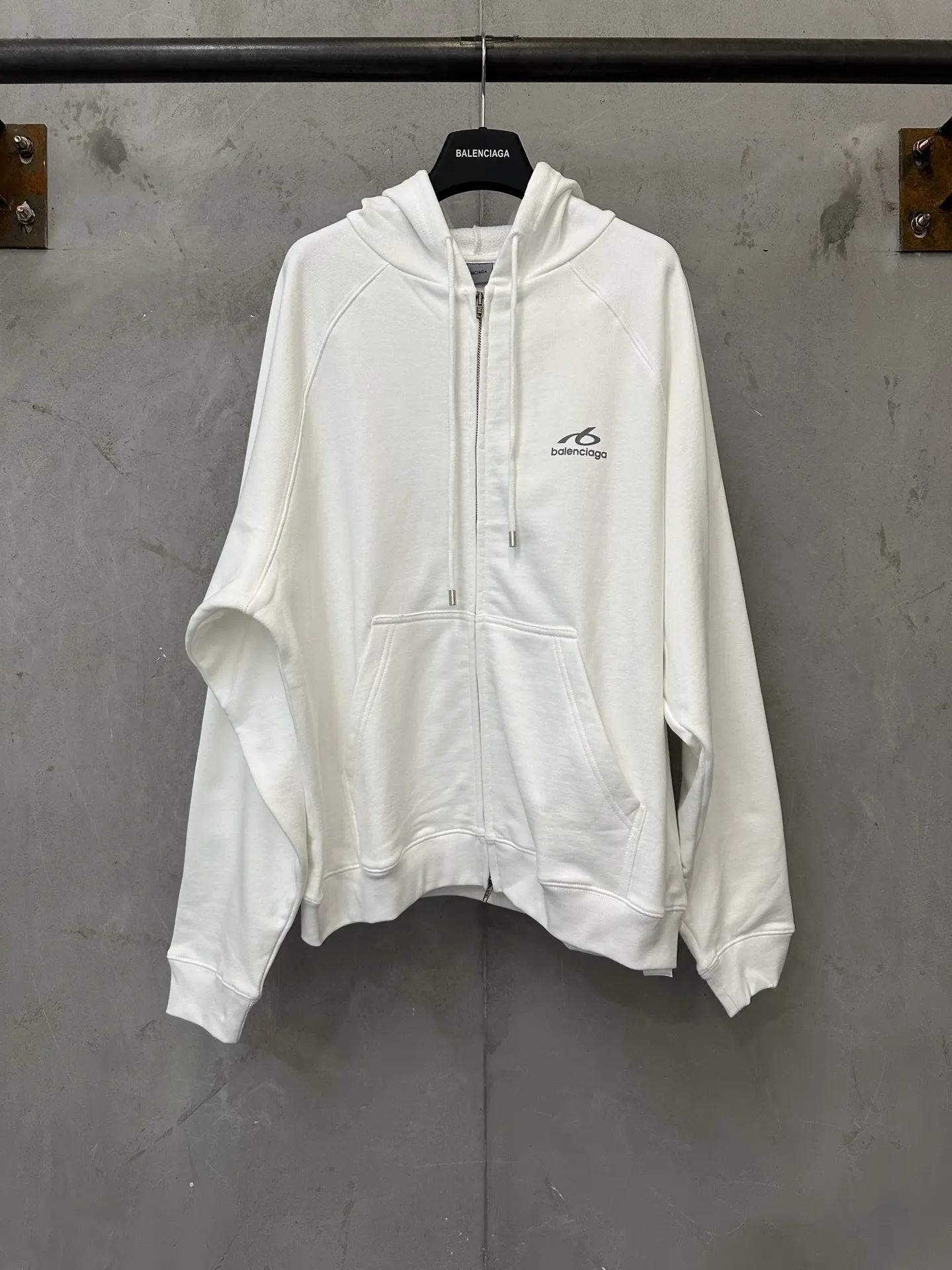 Logo Reflective Zip-Up Hoodie D32018841