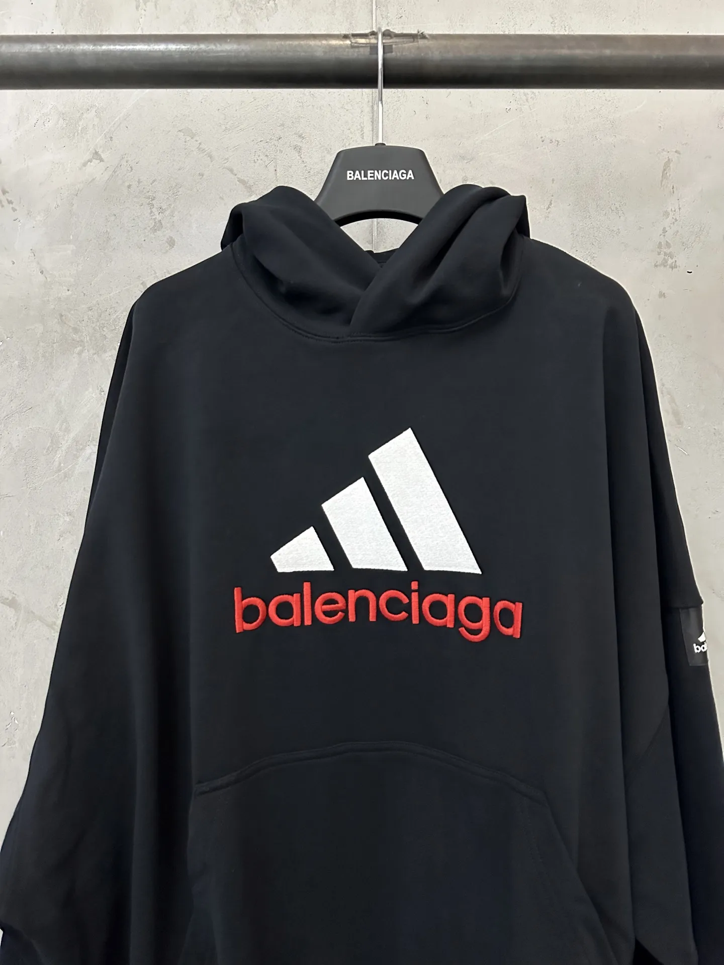 Balenciaga x Adidas Embroidered Logo Hoodie D32020491 — view 3