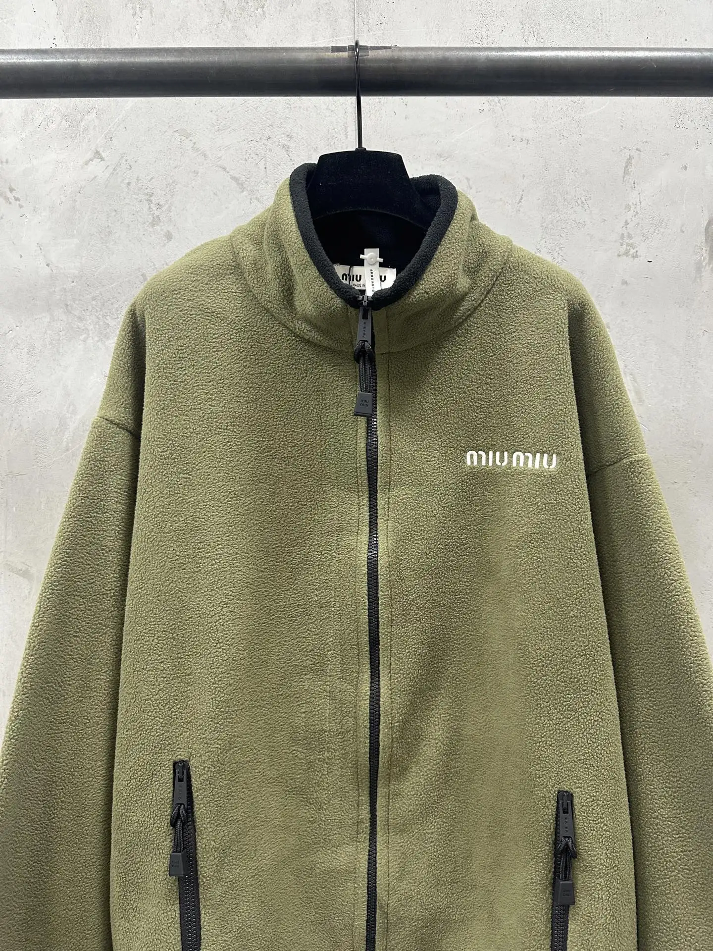 Embroidered Fleece Zip-Up Jacket D32022271 — view 3