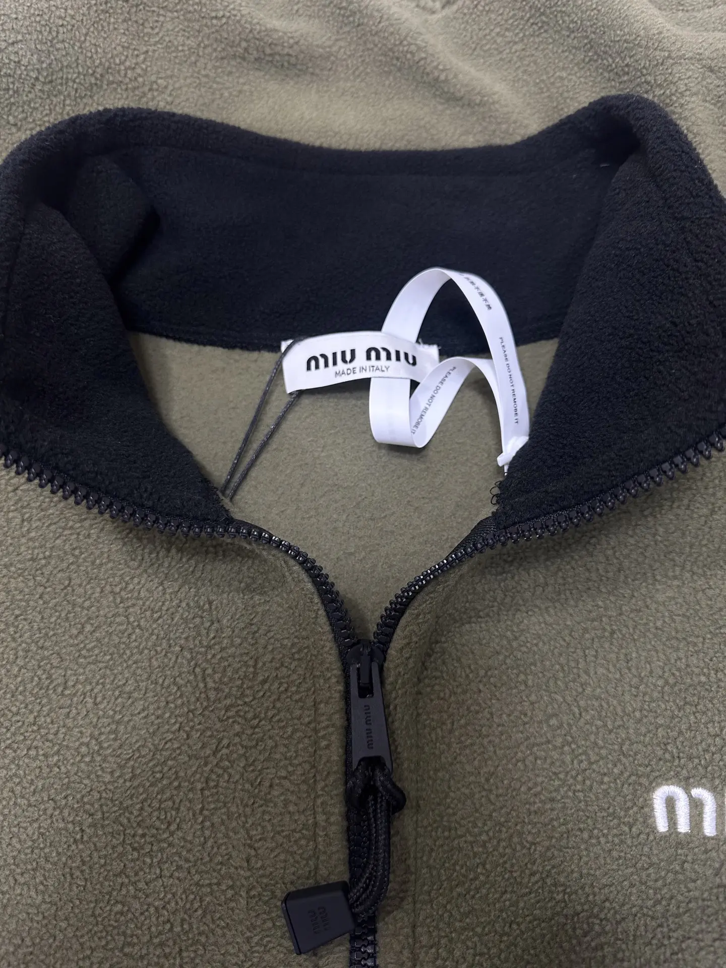 Embroidered Fleece Zip-Up Jacket D32022271 — view 6