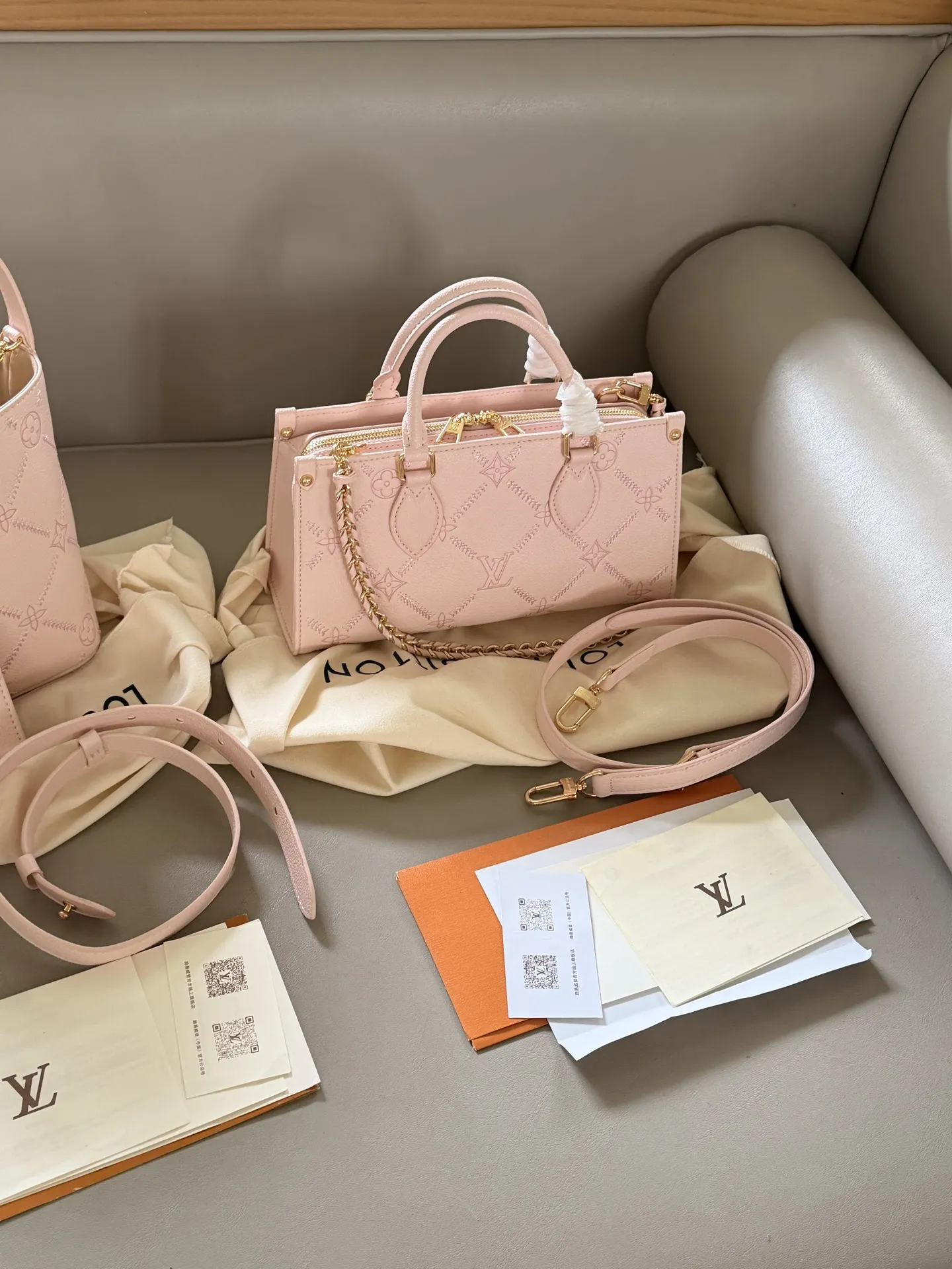 OnTheGo East West Monogram Empreinte Bag D32018072 — view 2