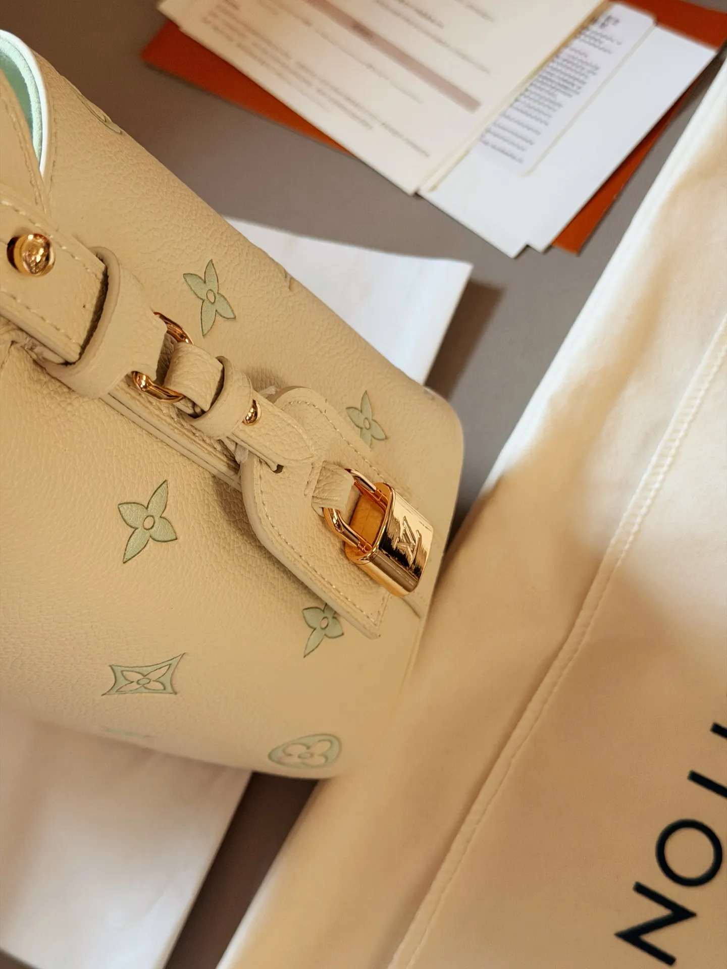 Monogram Embossed Leather Bucket Bag D32018246 — view 4