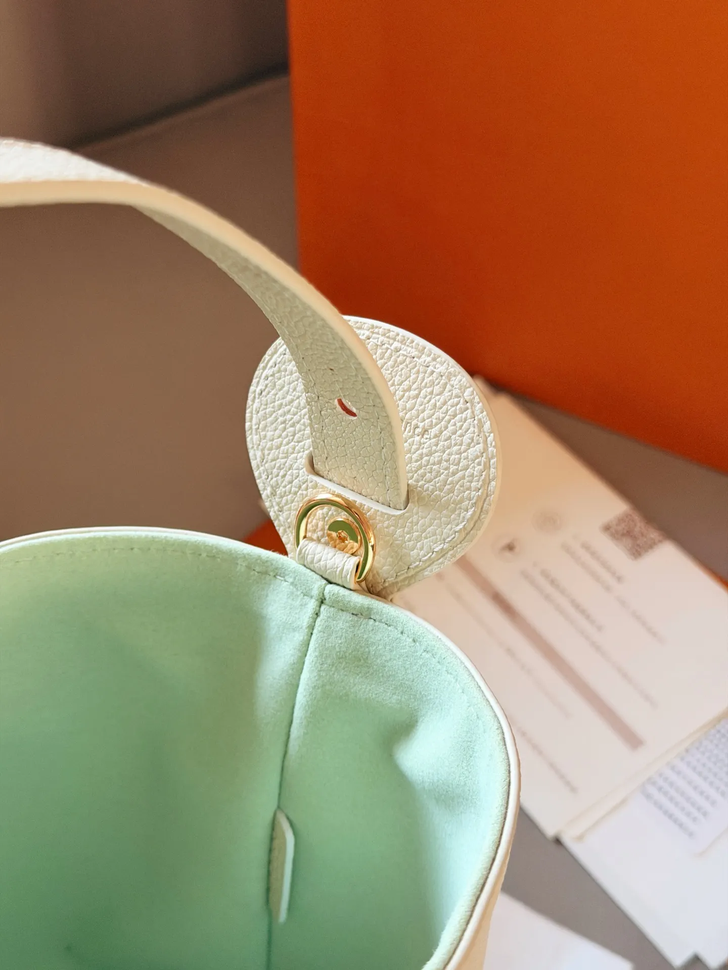 Monogram Embossed Leather Bucket Bag D32018246 — view 6
