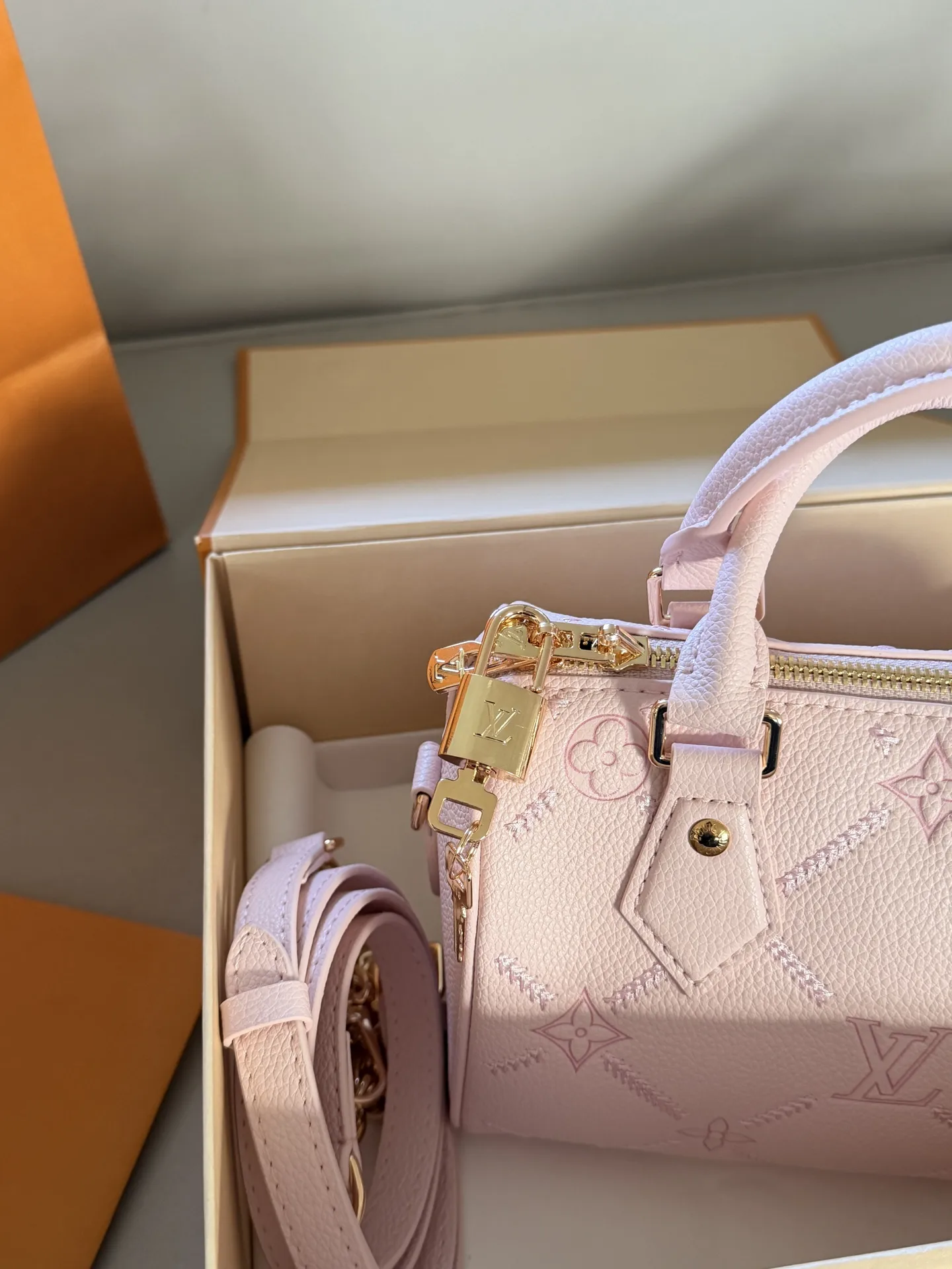 Speedy 20 Mini Embossed Top-Handle Bag D32018070 — view 3