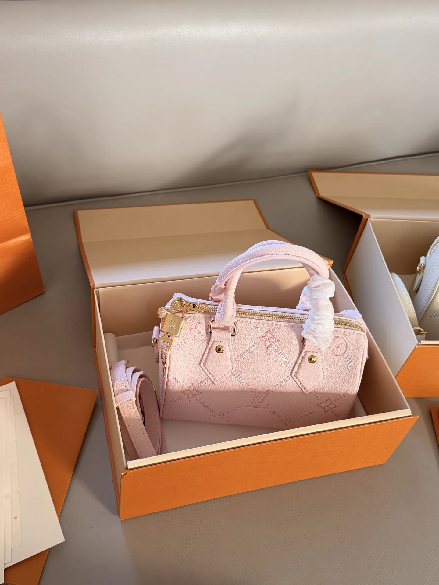 Speedy 20 Mini Embossed Top-Handle Bag D32018070 — view 4