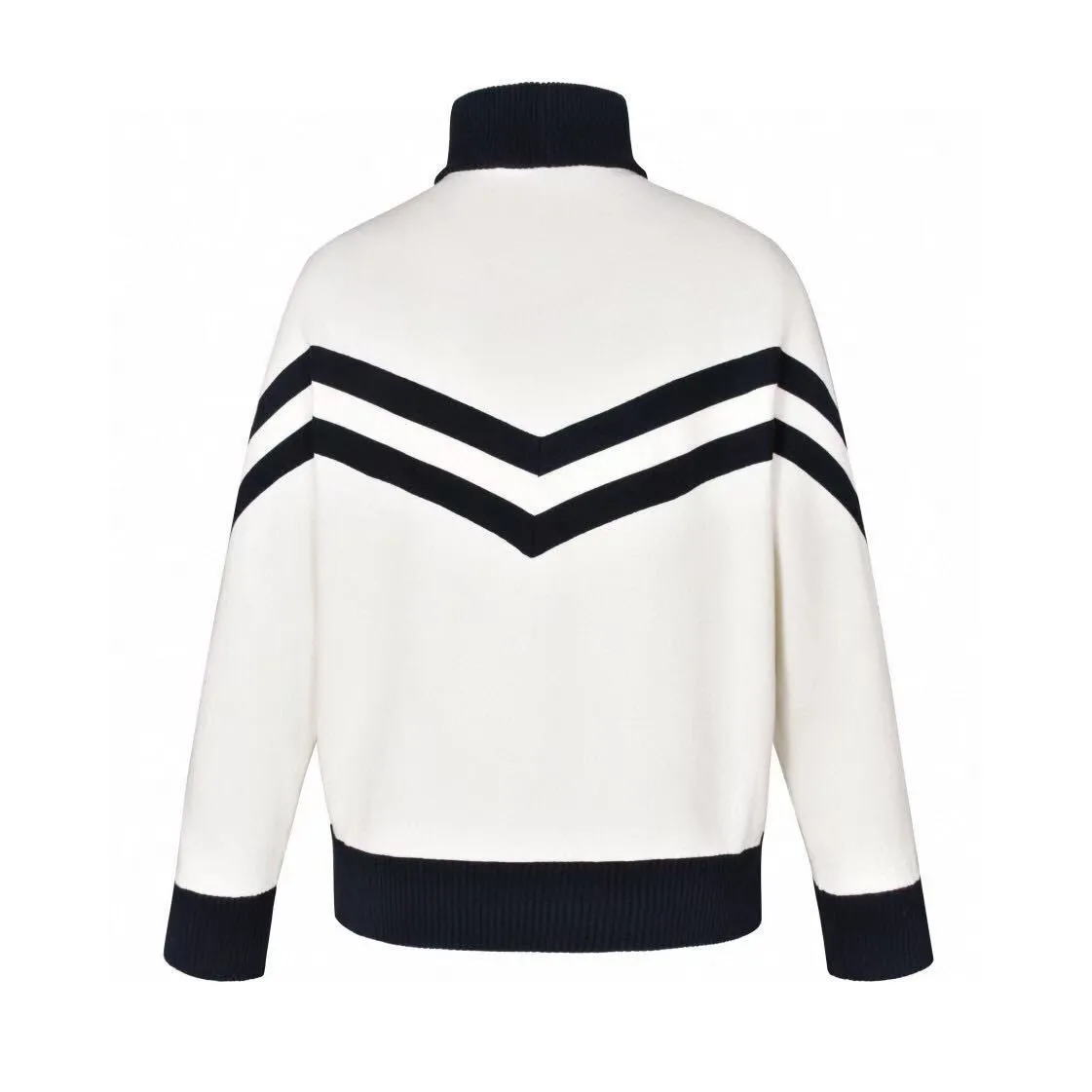 Color-Block Cashmere-Blend Zip-Up Cardigan D32515991 — view 2