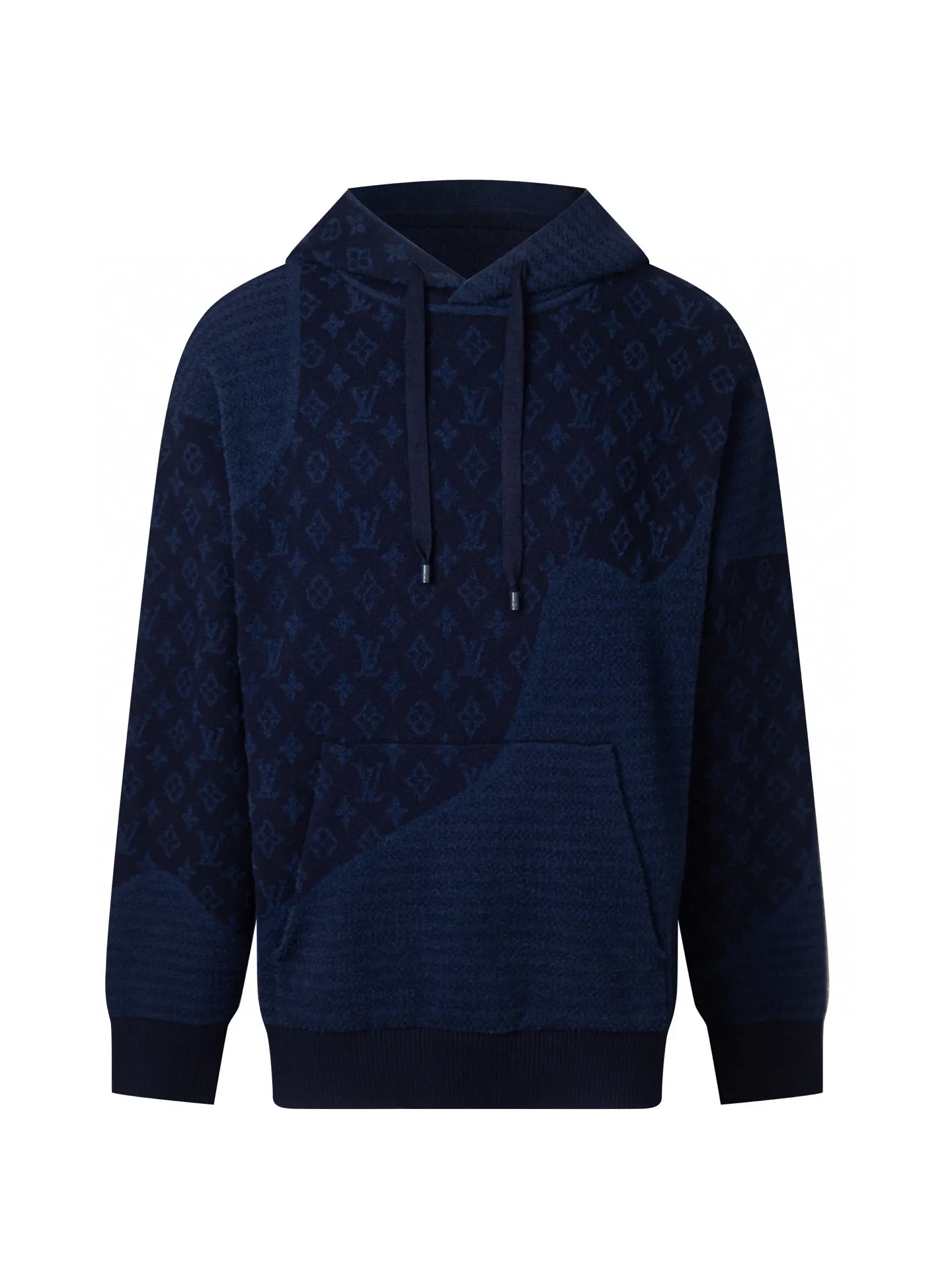 Monogram Velvet Patchwork Hooded Sweater D32515995 — view 2