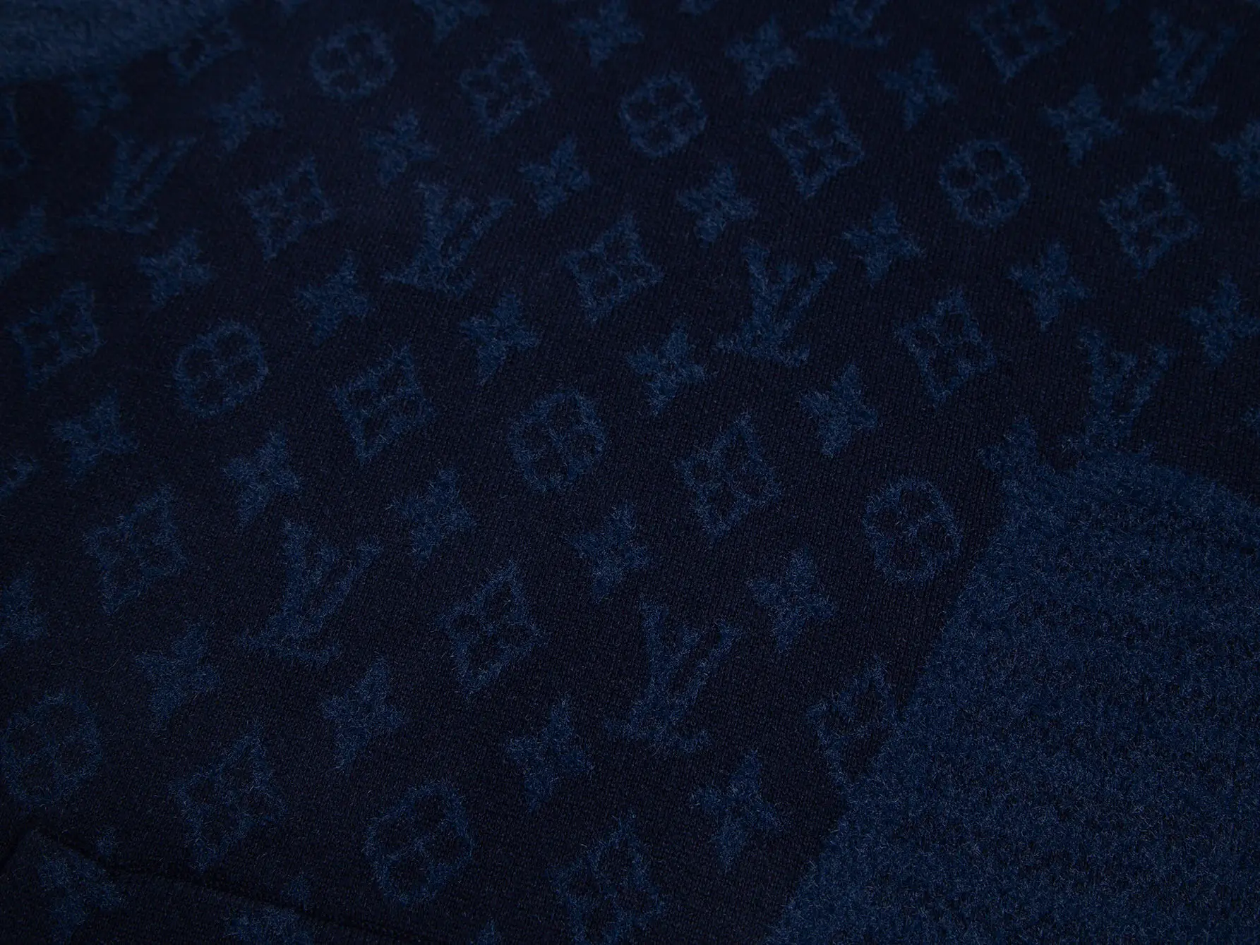 Monogram Velvet Patchwork Hooded Sweater D32515995 — view 6