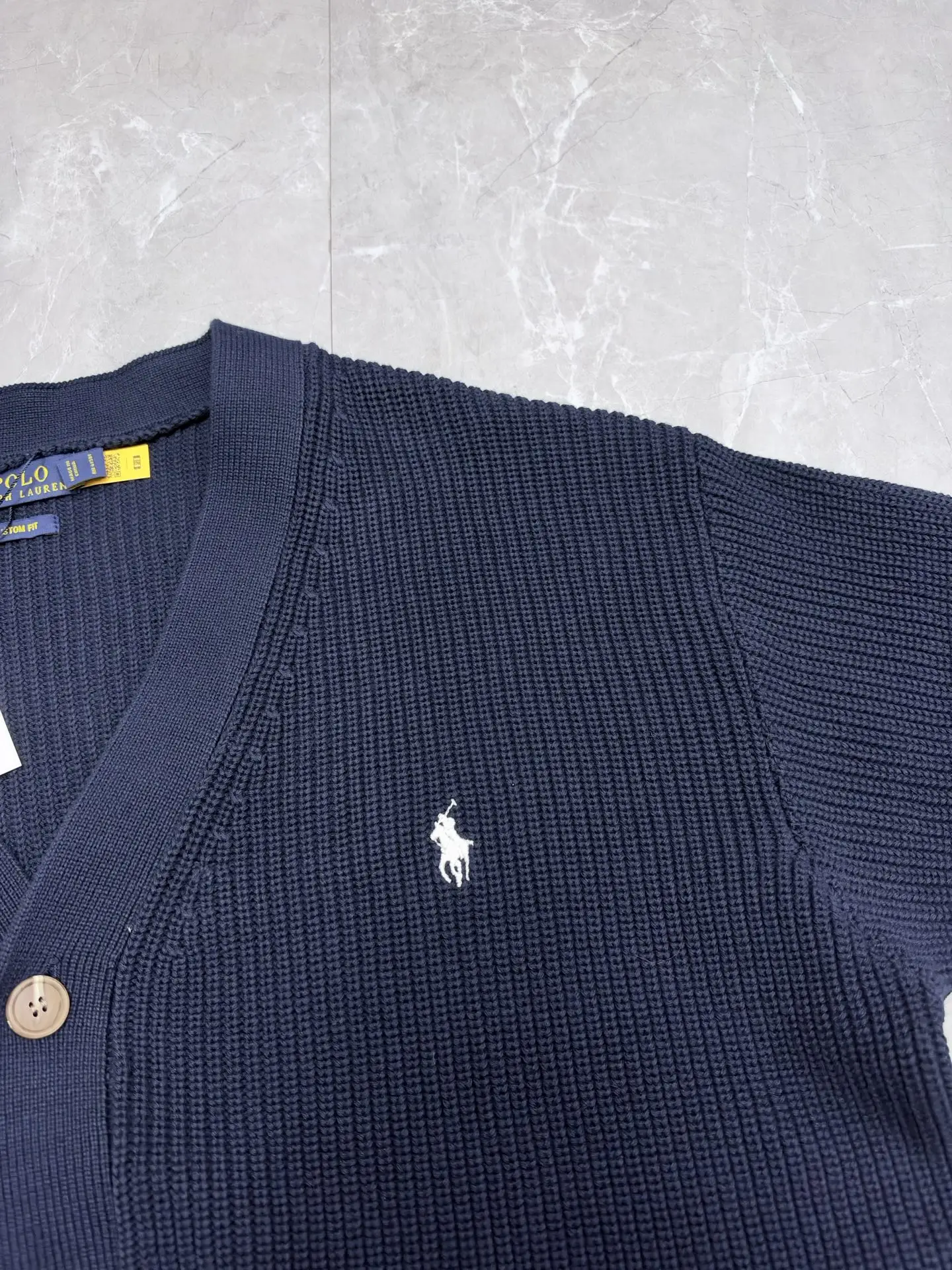 Polo Ralph Lauren Cotton V-Neck Cardigan D32519201 — view 4