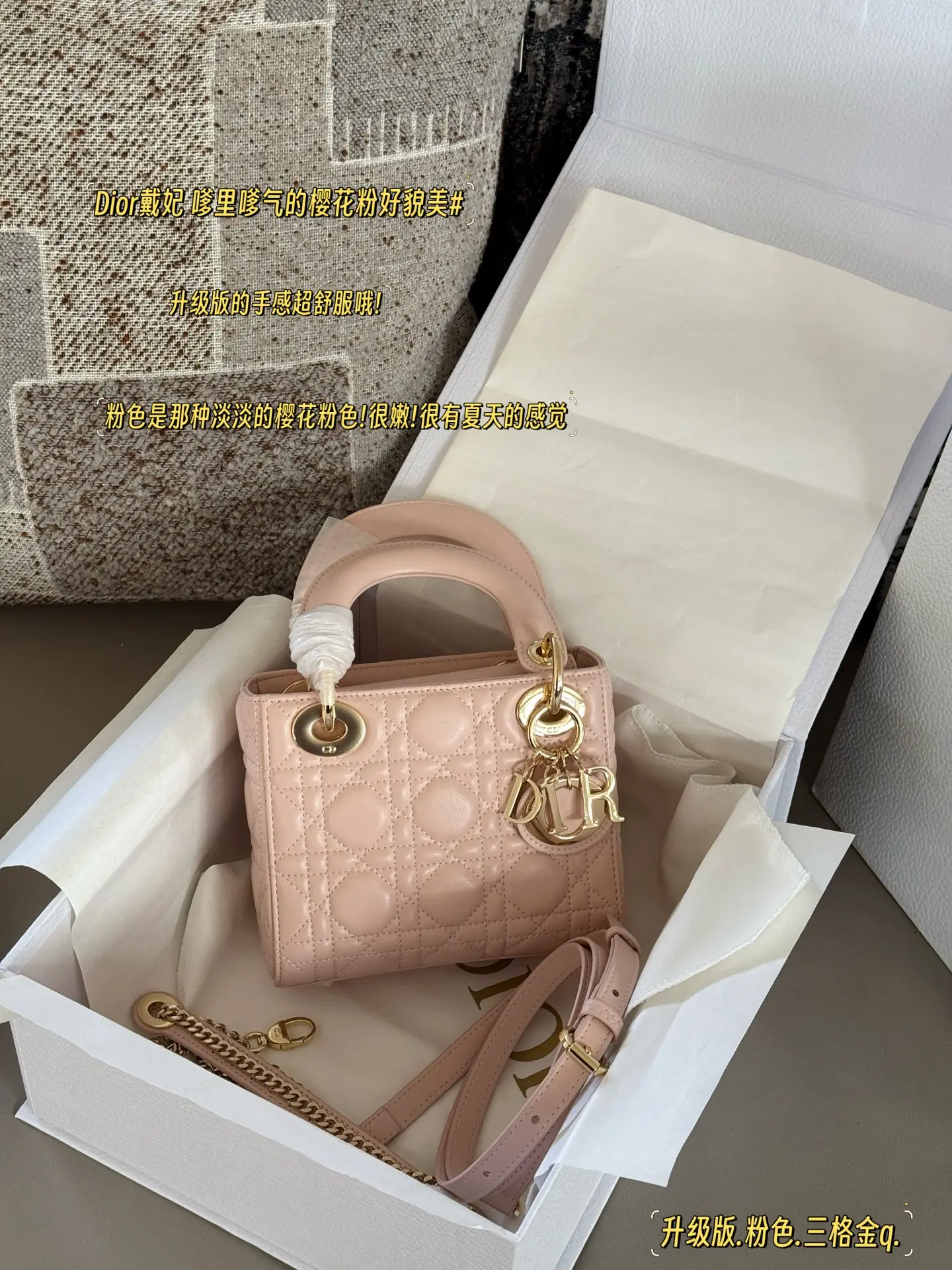 Lady Dior Quilted Lambskin Top-Handle Bag D32518137 — view 10