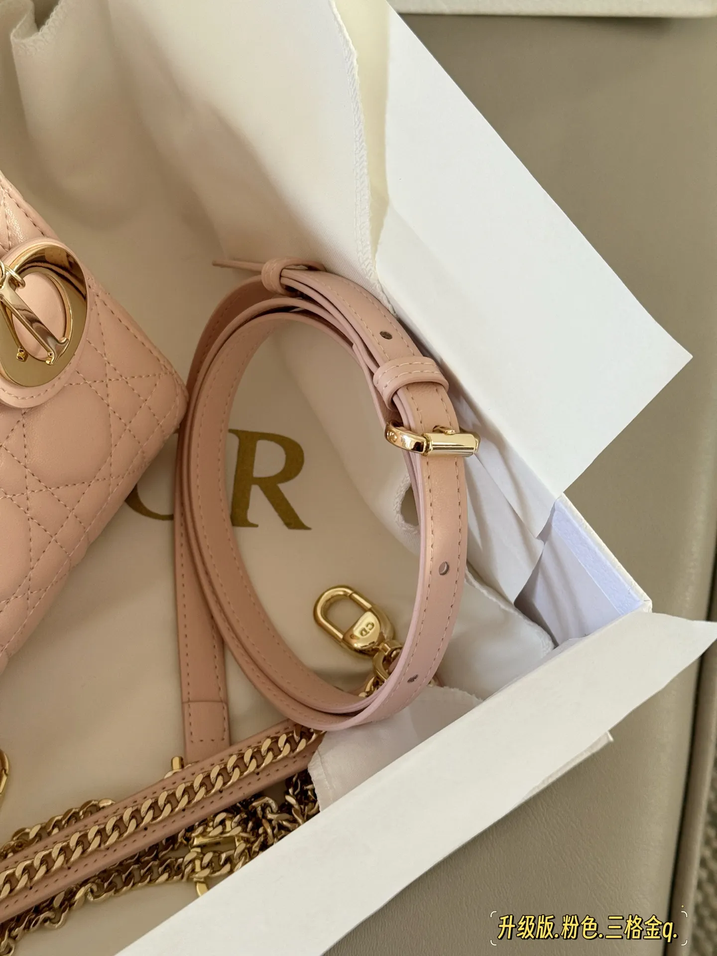 Lady Dior Quilted Lambskin Top-Handle Bag D32518137 — view 18