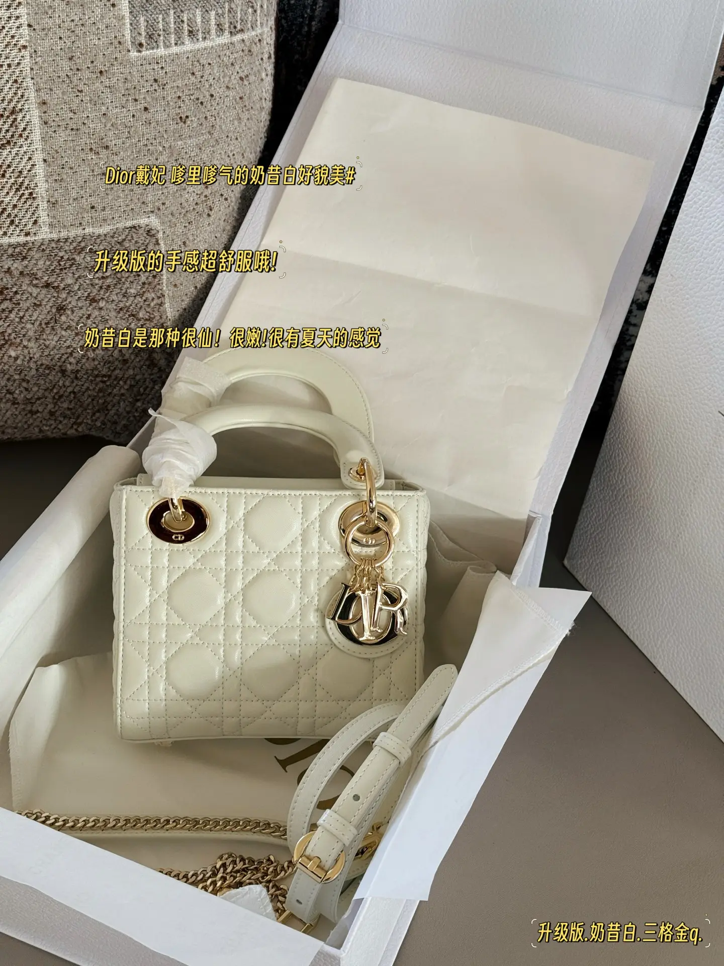 Lady Dior Quilted Lambskin Top-Handle Bag D32518137