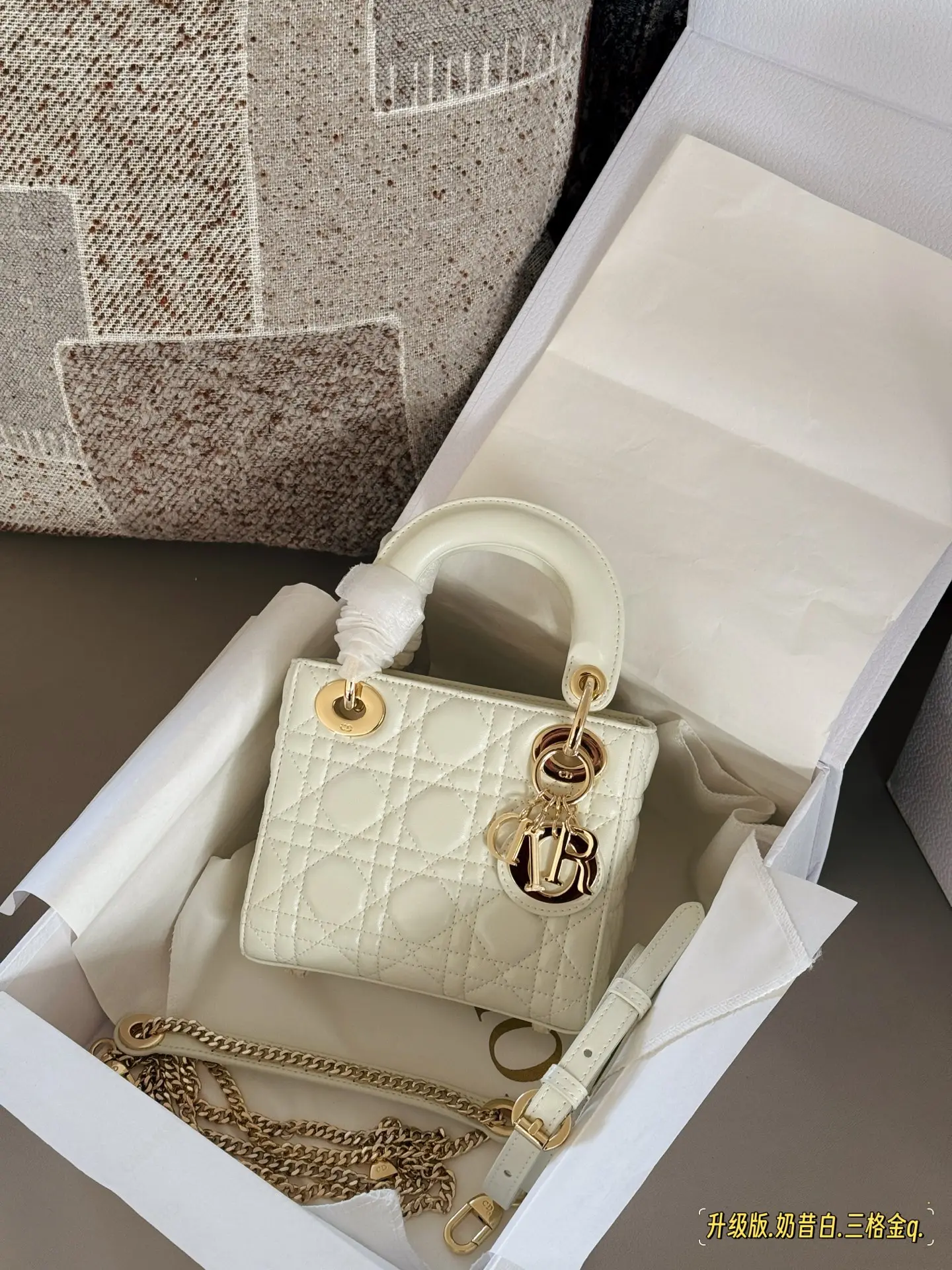 Lady Dior Quilted Lambskin Top-Handle Bag D32518137 — view 2