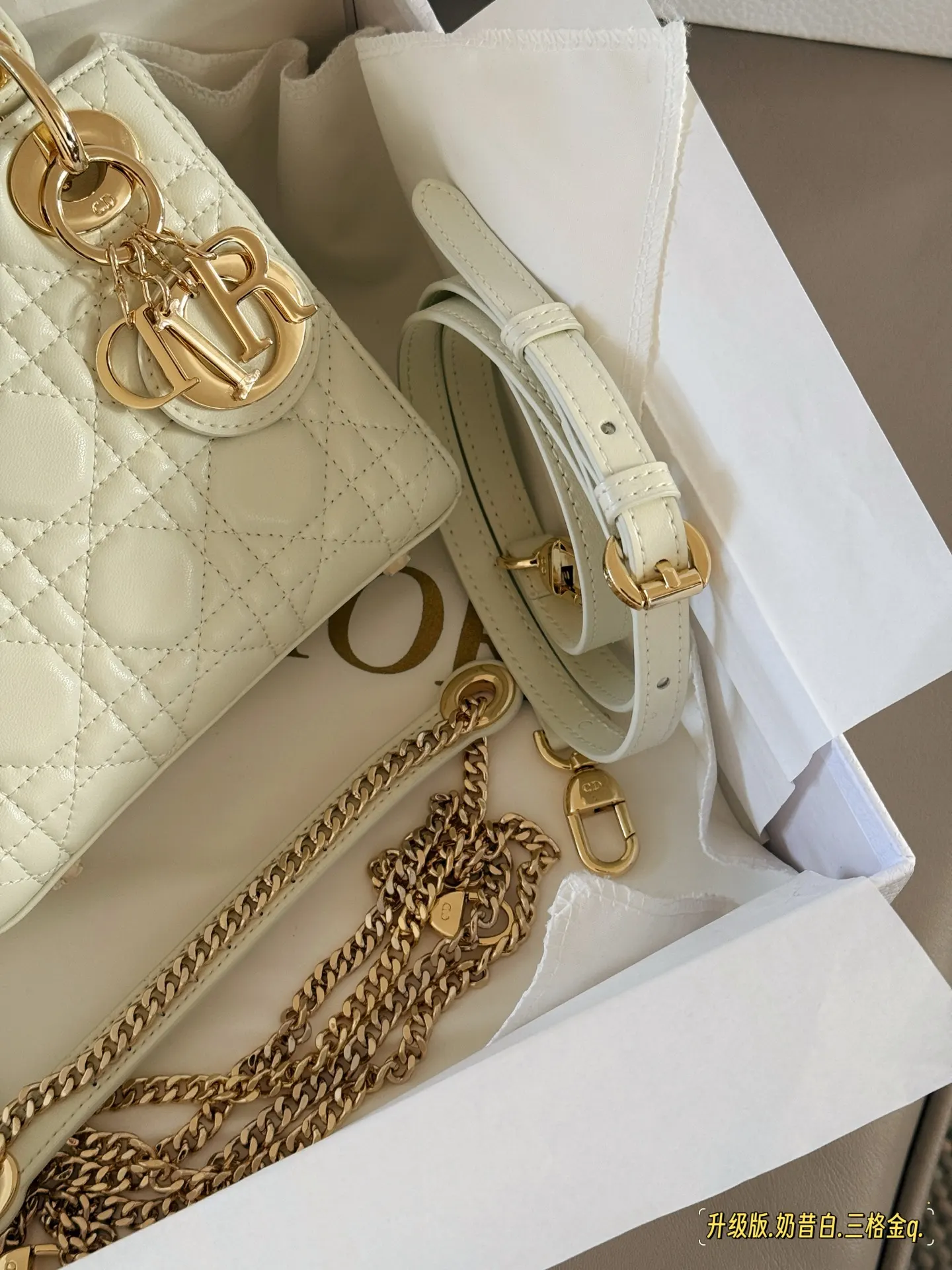 Lady Dior Quilted Lambskin Top-Handle Bag D32518137 — view 4