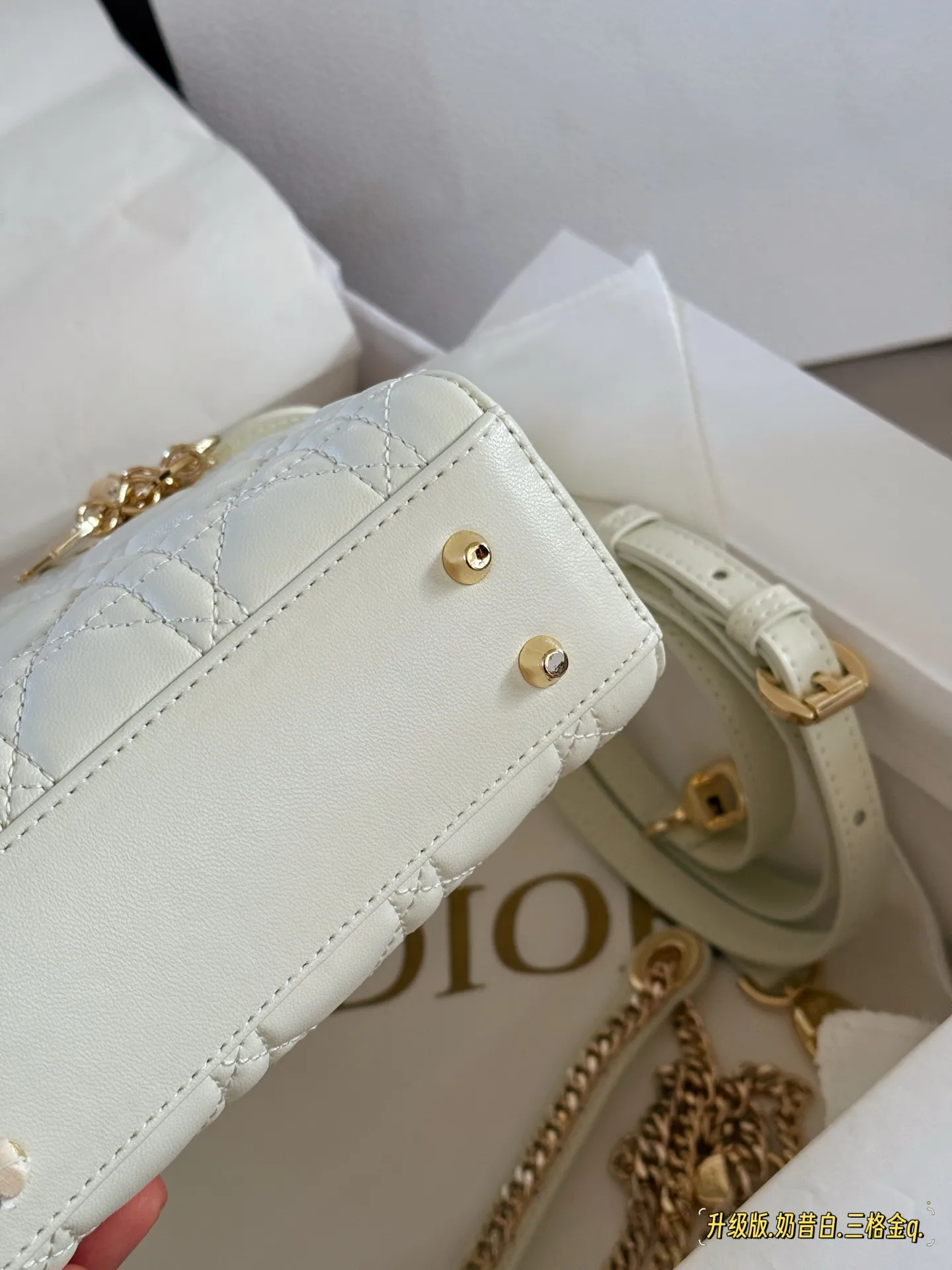 Lady Dior Quilted Lambskin Top-Handle Bag D32518137 — view 7