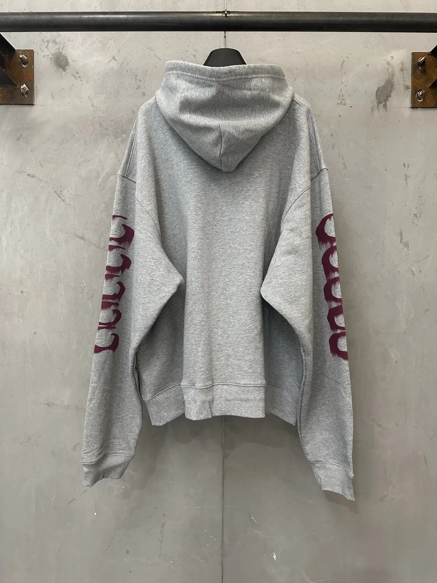 Wet Brush Print Zip-Up Hoodie D33020492 — view 2