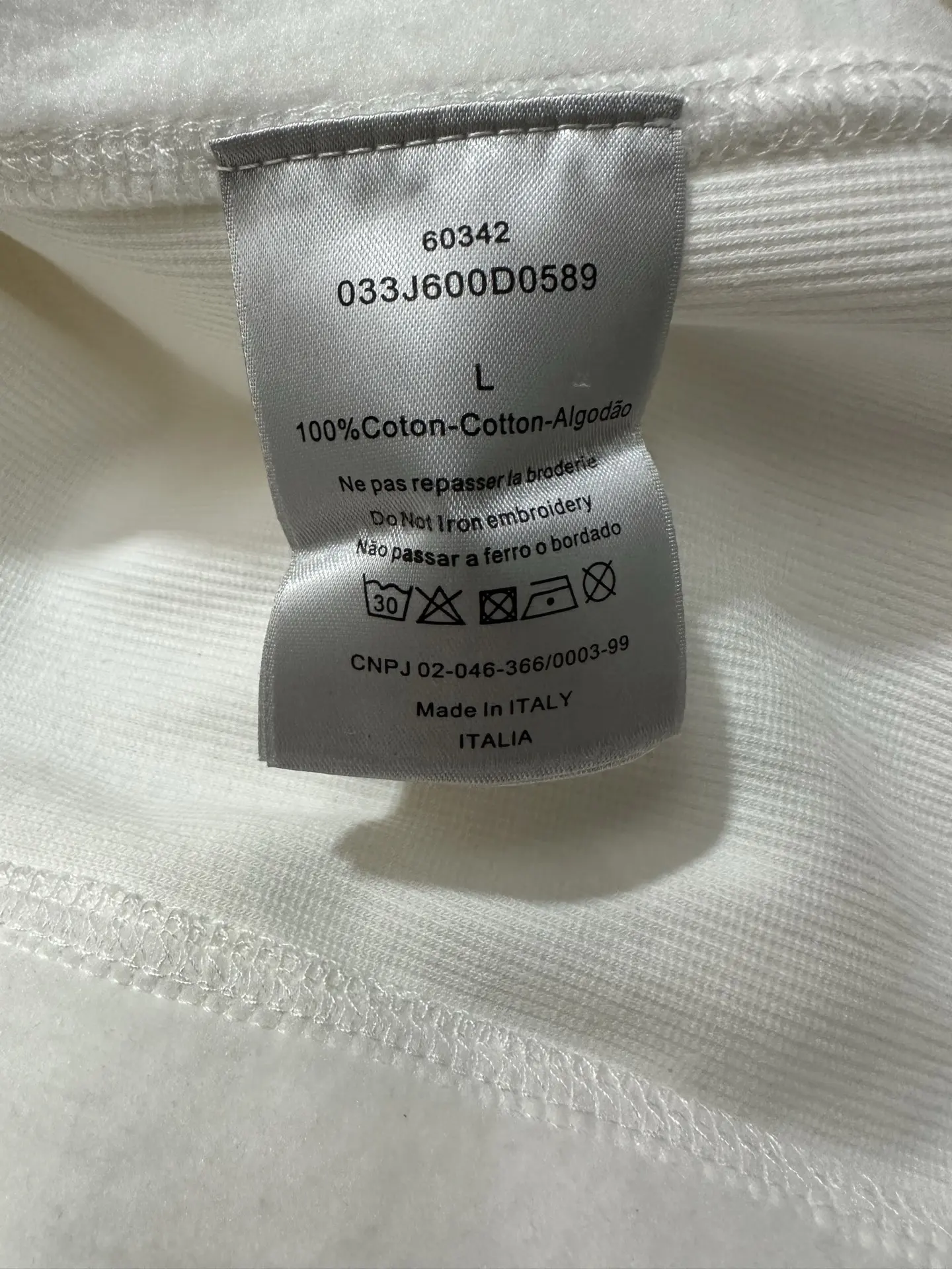 Oblique Jacquard Terry Cotton Hoodie D33020512 — view 10