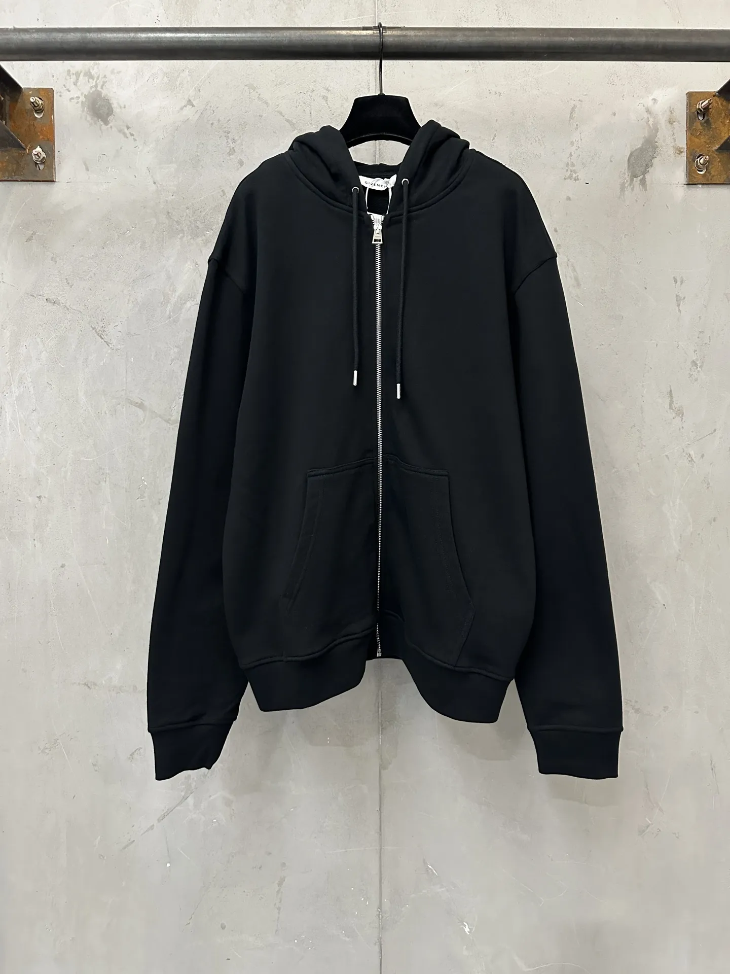 Logo Print Zip-Up Hoodie D33022278