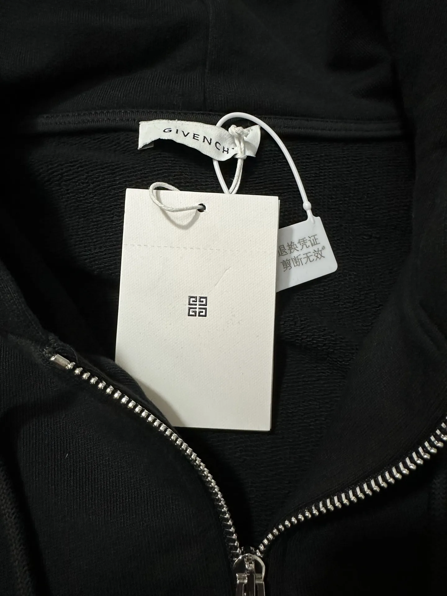 Logo Print Zip-Up Hoodie D33022278 — view 8