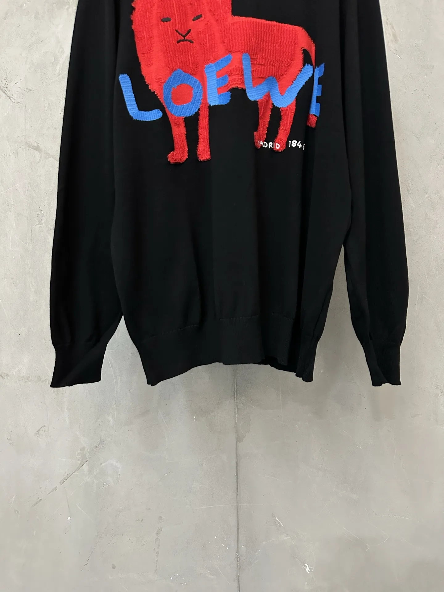 Embroidered Lion Intarsia Cotton-Silk Sweater D33020540 — view 4