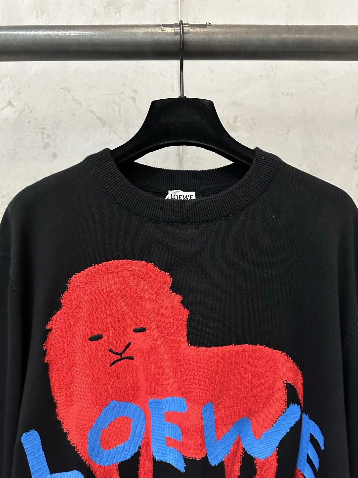 Embroidered Lion Intarsia Cotton-Silk Sweater D33020540 — view 5