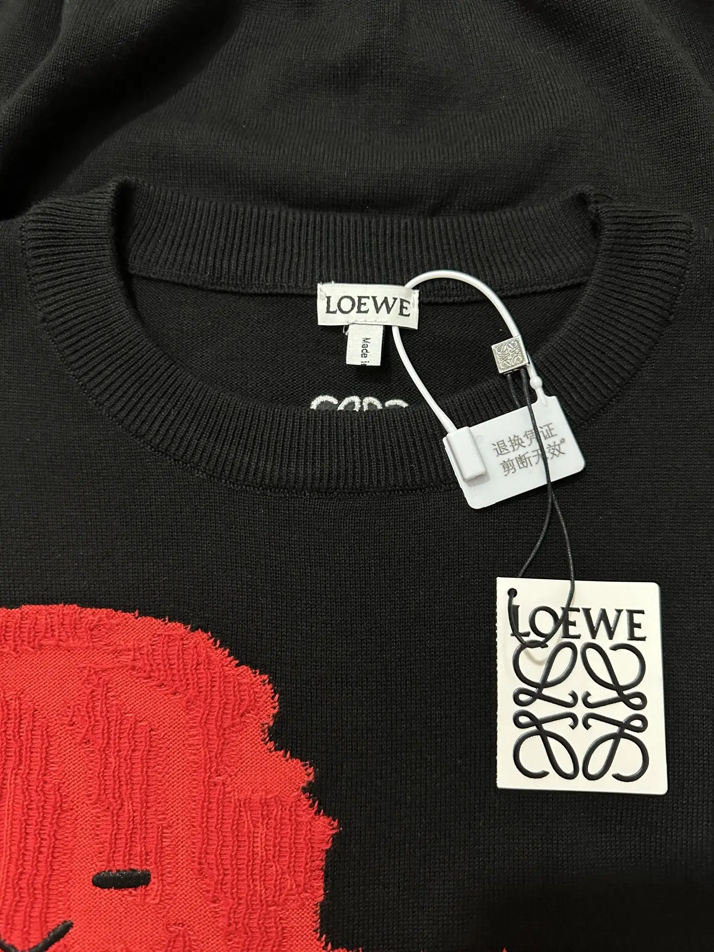 Embroidered Lion Intarsia Cotton-Silk Sweater D33020540 — view 6