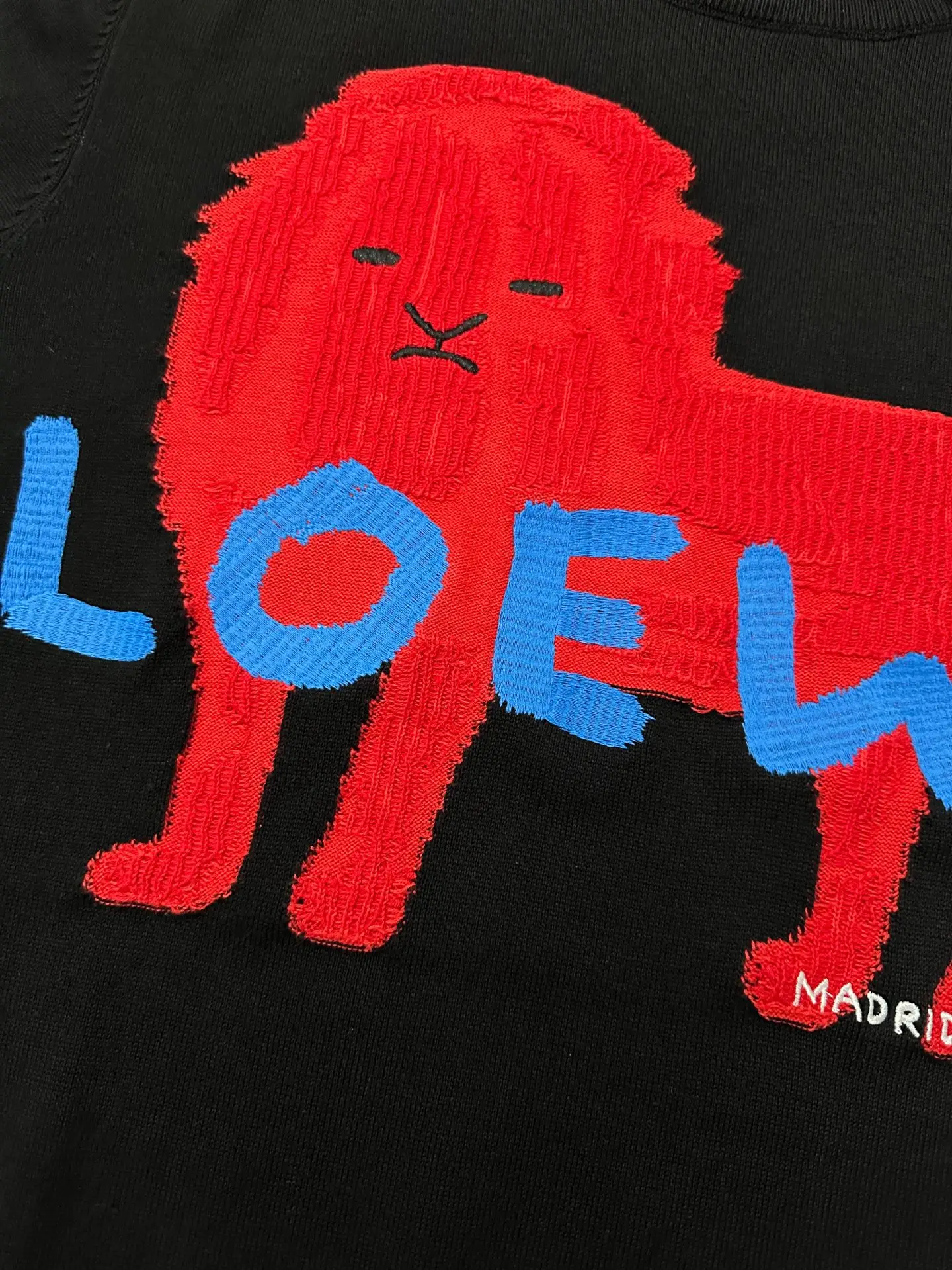Embroidered Lion Intarsia Cotton-Silk Sweater D33020540 — view 7