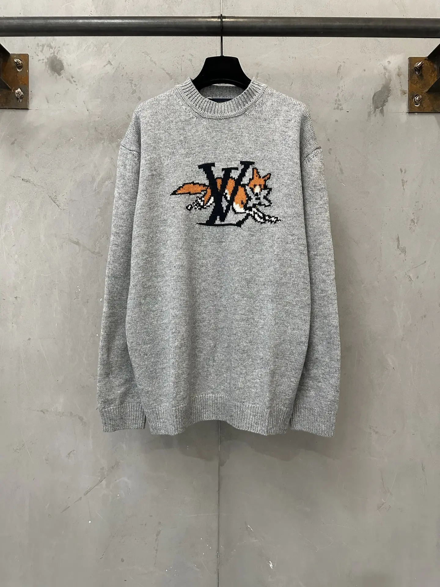 Fox Intarsia Wool-Cashmere Blend Sweater D33022243