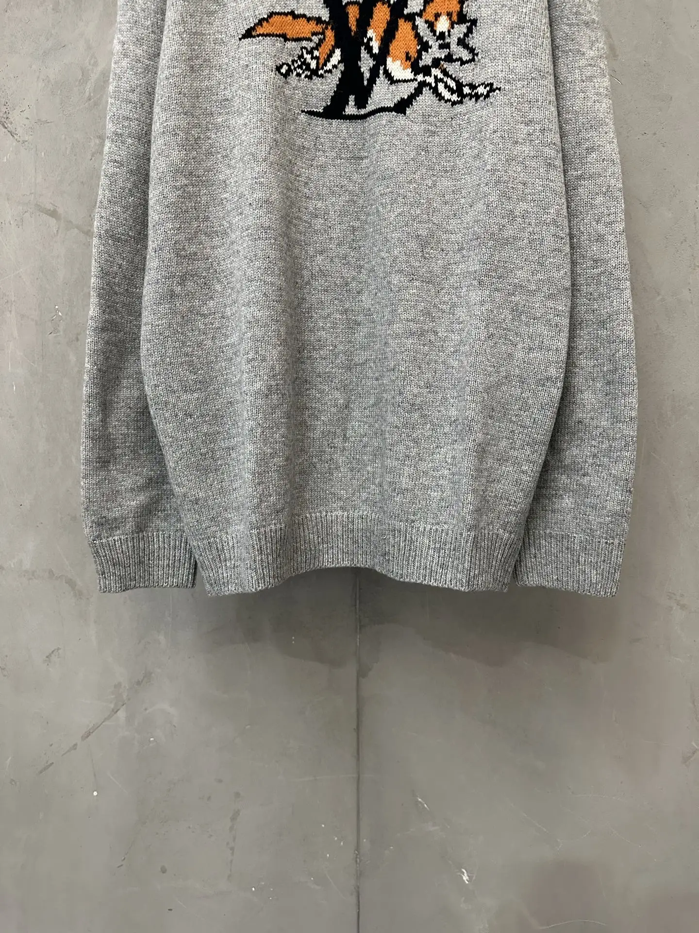 Fox Intarsia Wool-Cashmere Blend Sweater D33022243 — view 4