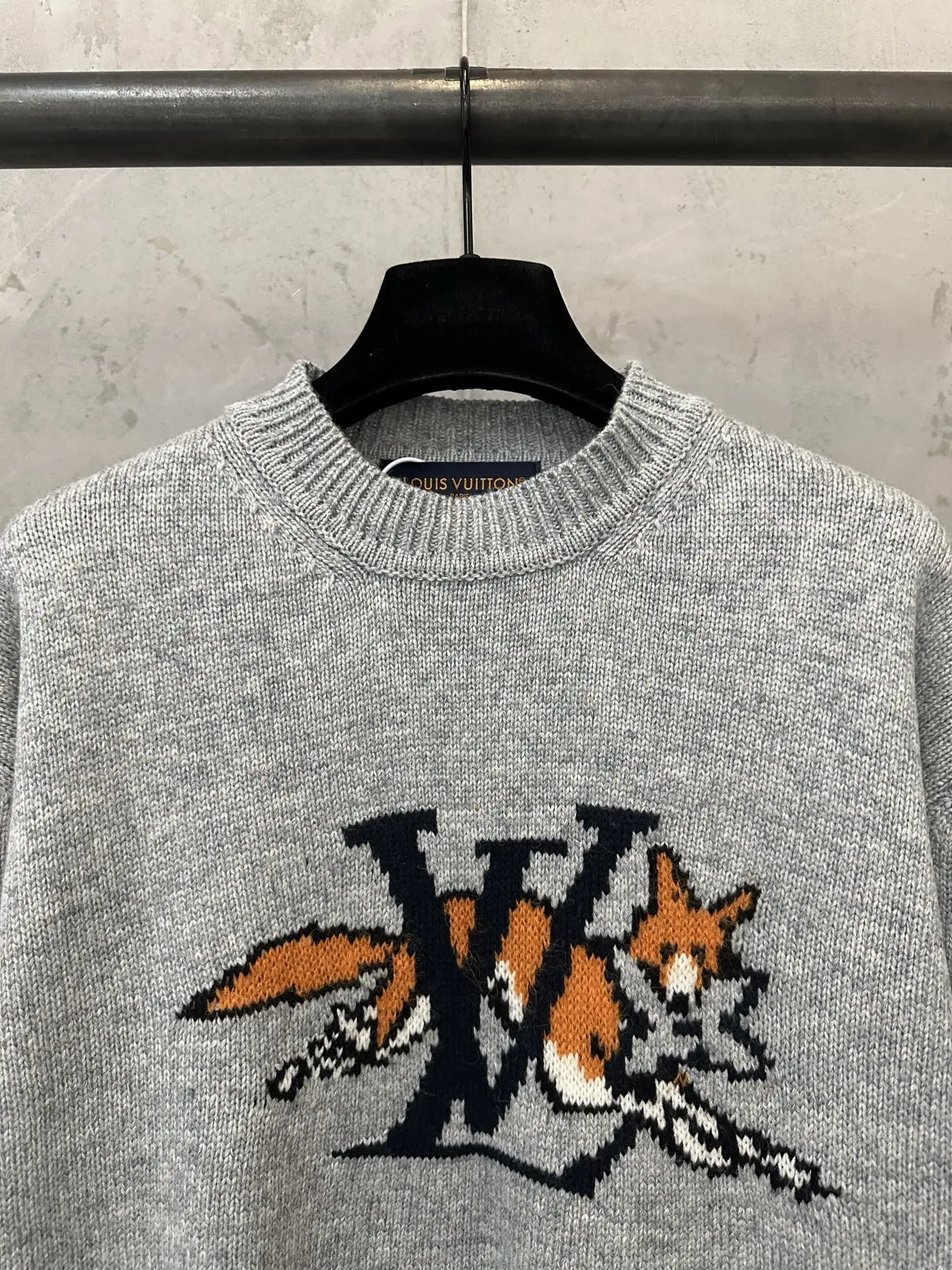 Fox Intarsia Wool-Cashmere Blend Sweater D33022243 — view 5