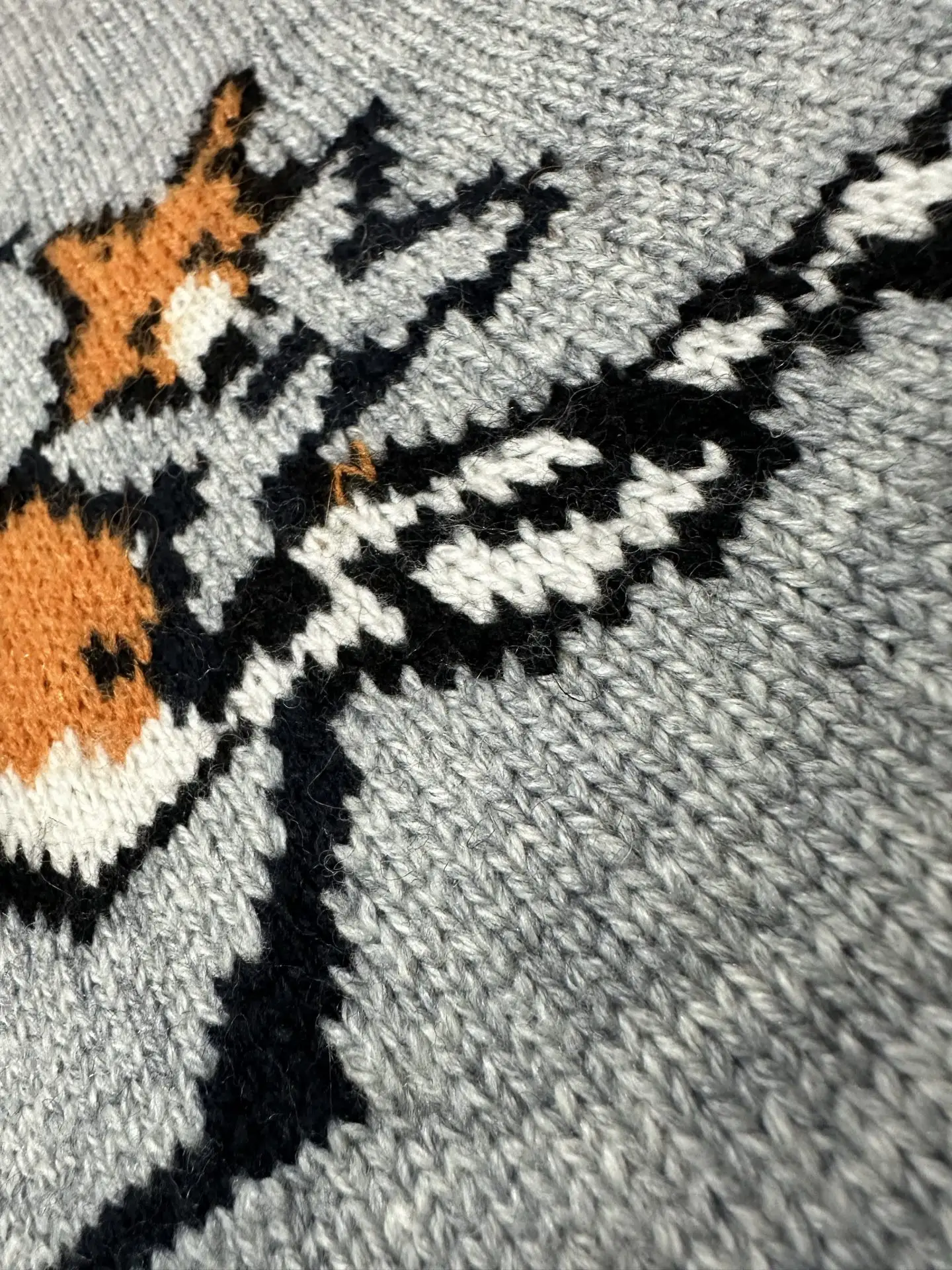 Fox Intarsia Wool-Cashmere Blend Sweater D33022243 — view 8