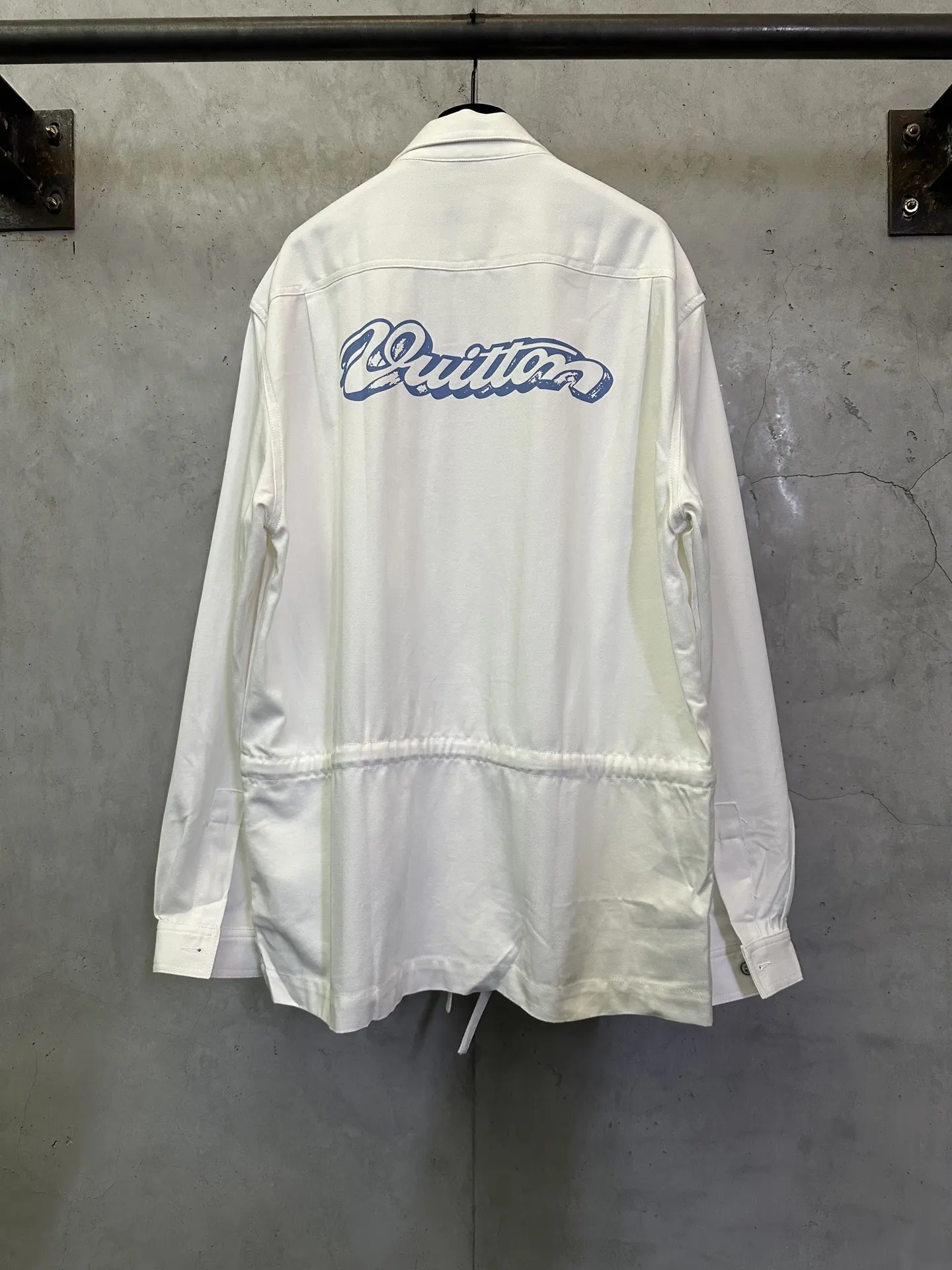 Logo Patch Cotton Poplin Overshirt D33012381 — view 2