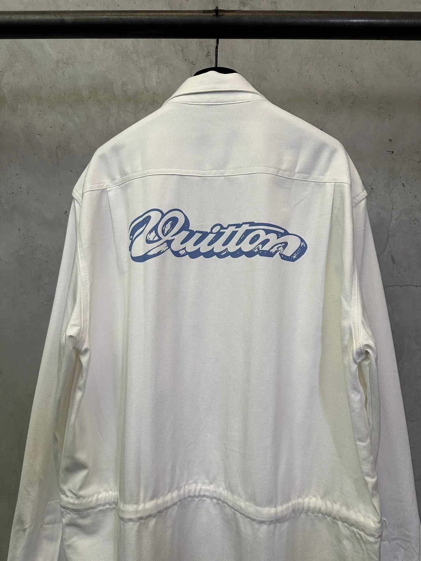 Logo Patch Cotton Poplin Overshirt D33012381 — view 5