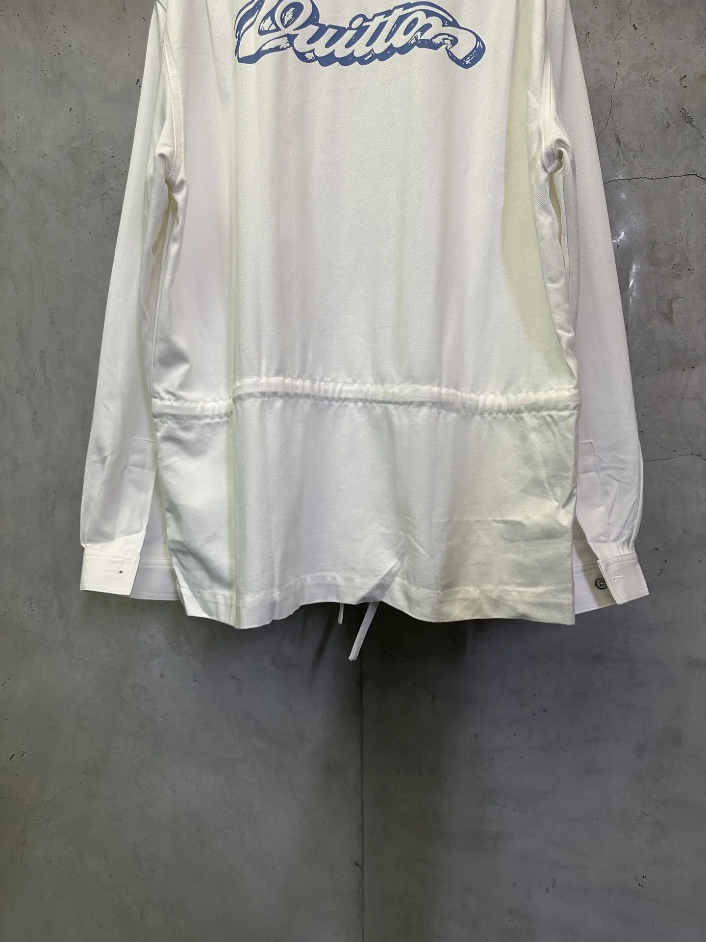 Logo Patch Cotton Poplin Overshirt D33012381 — view 6