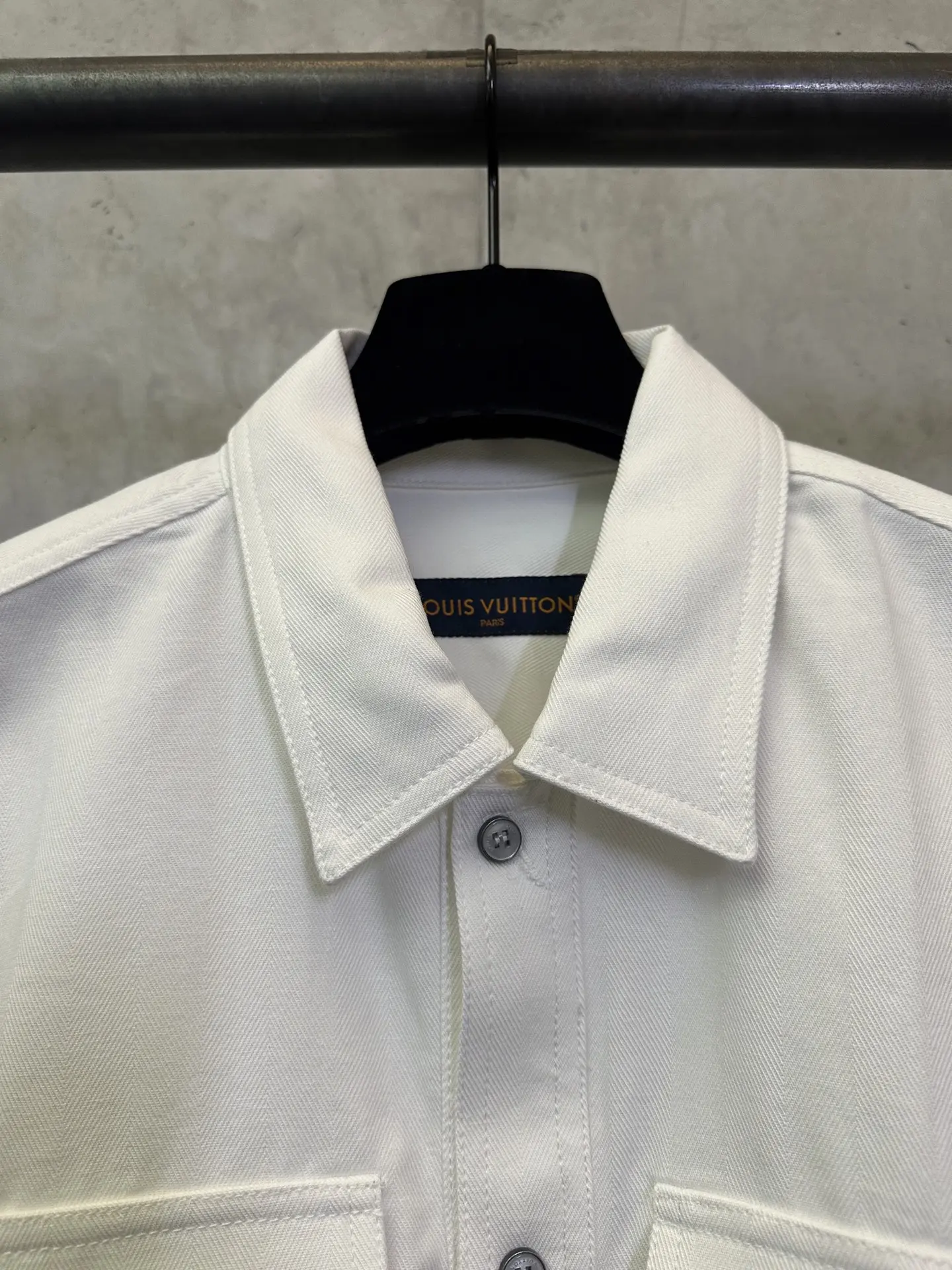 Logo Patch Cotton Poplin Overshirt D33012381 — view 7