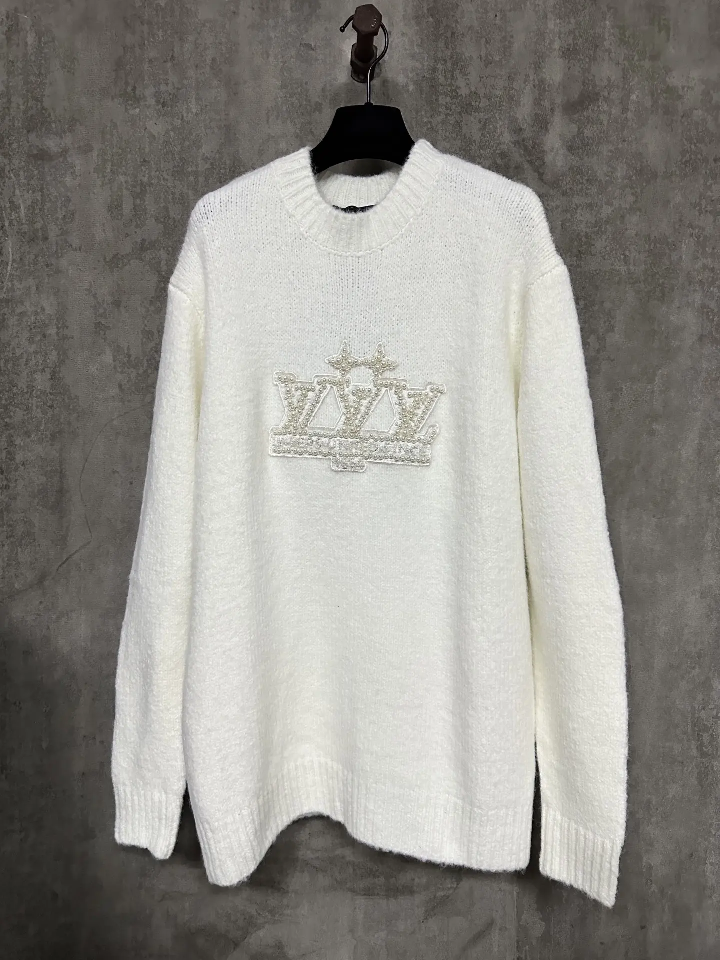 Pearl-Embellished Silk-Cotton Blend Sweater D33015325