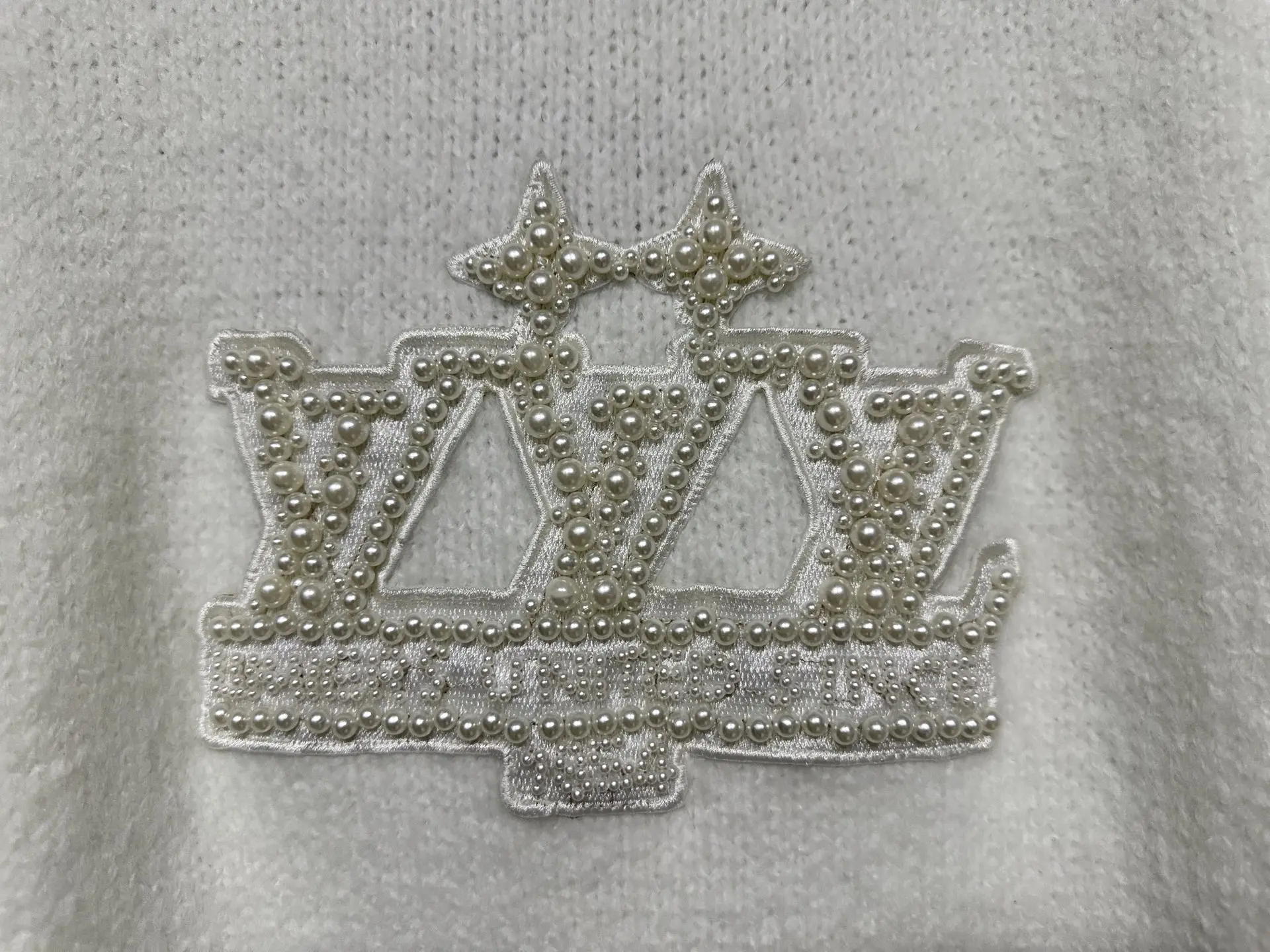 Pearl-Embellished Silk-Cotton Blend Sweater D33015325 — view 8